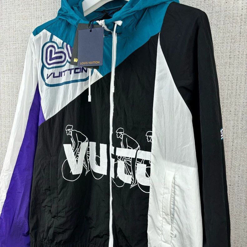 Louis Vuitton Louis Vuitton FW22 Patchwork Alphabet Print Zip Hooded Bas Size US M / EU 48-50 / 2 - 2 Thumbnail