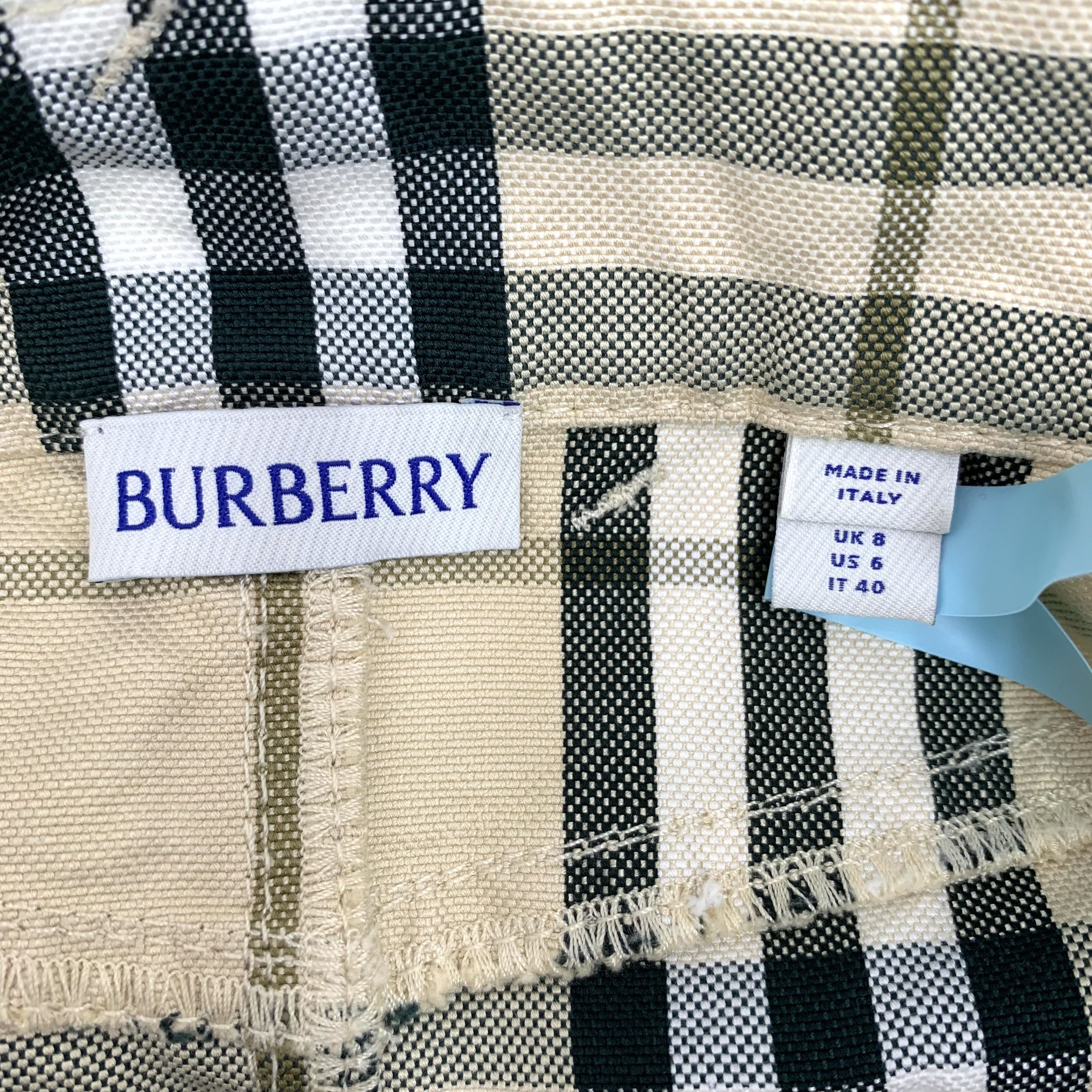 Burberry Burberry Check Cotton Skirt Khaki (Size M) Size 27" / US 4 / IT 40 - 2 Thumbnail
