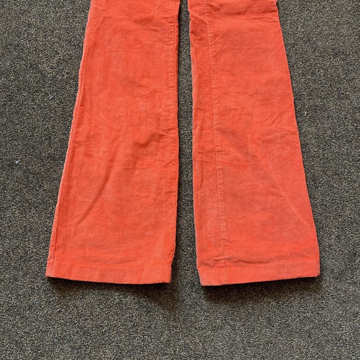 Vintage Vintage Y2K Coral Flare Pants Baggy Wide Leg Skate Washed 35 Size 35" - 2 Thumbnail