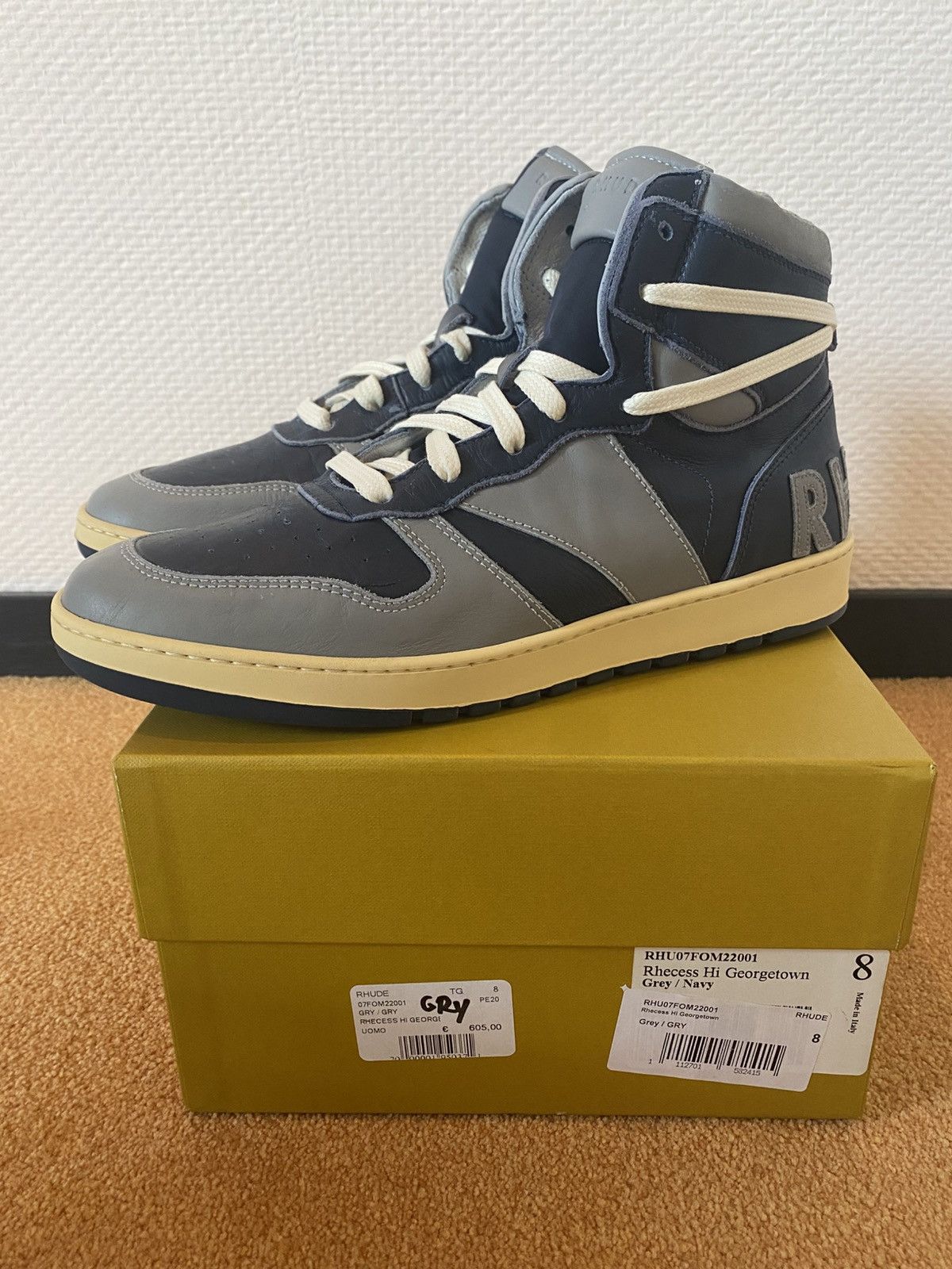 Rhude Rhude Rhecess Hi Georgetown Size 8 NEW Size US 8 / EU 41 - 1 Thumbnail