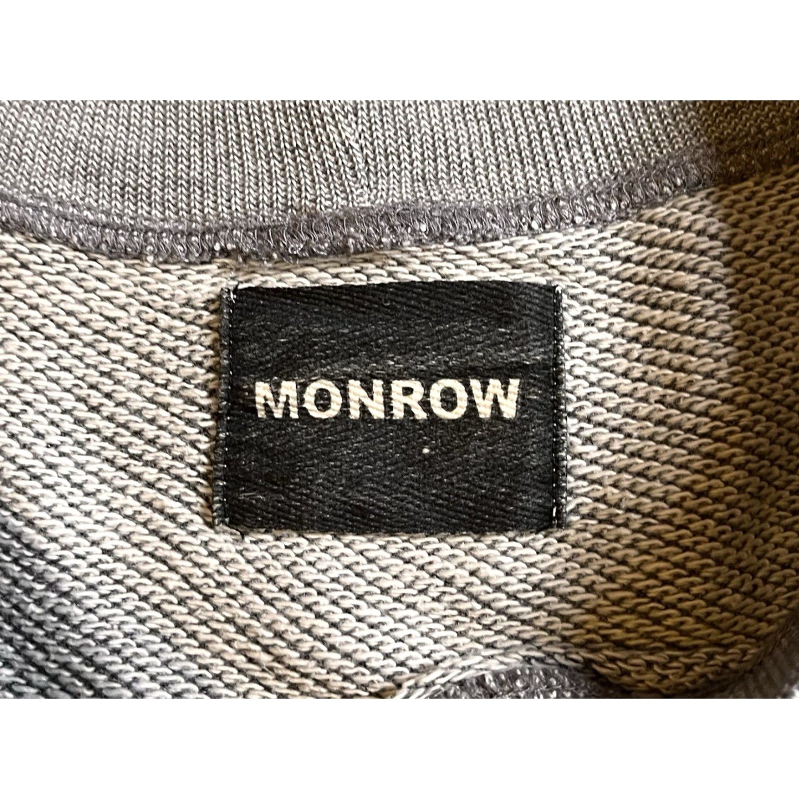 MONROW Monrow Textured Sweater Womens M Grey Circular Front Cut Out Pullover Knit Casual Womens Modern Classic Fall Winter Size M / US 6-8 / IT 42-44 - 4 Thumbnail