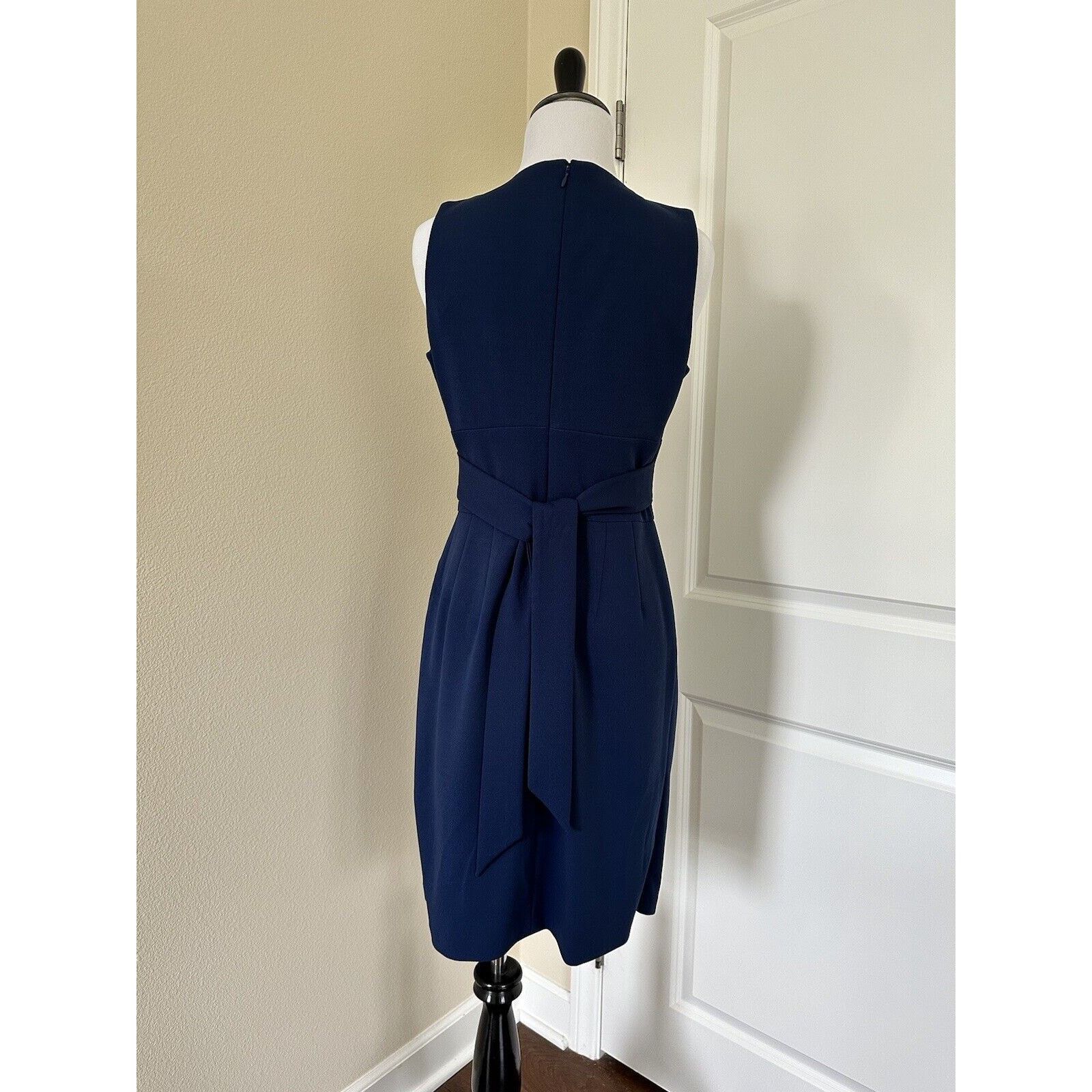 Donna Morgan Business Cocktail Blue Tulip Dress Size 4 Donna Morgan Size S / US 4 / IT 40 - 5 Thumbnail