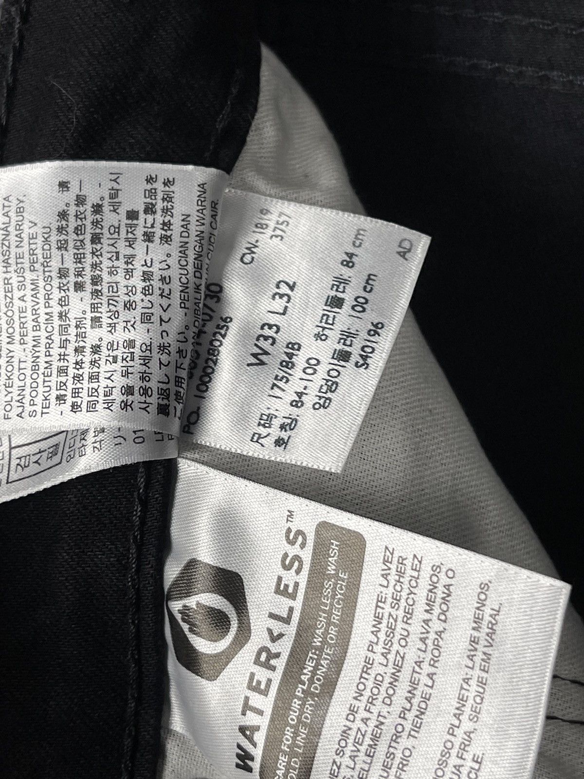 Levi's Levi’s 514 Waterless Black Denim Jeans Men’s Size W33 L32 Size US 33 - 12 Thumbnail