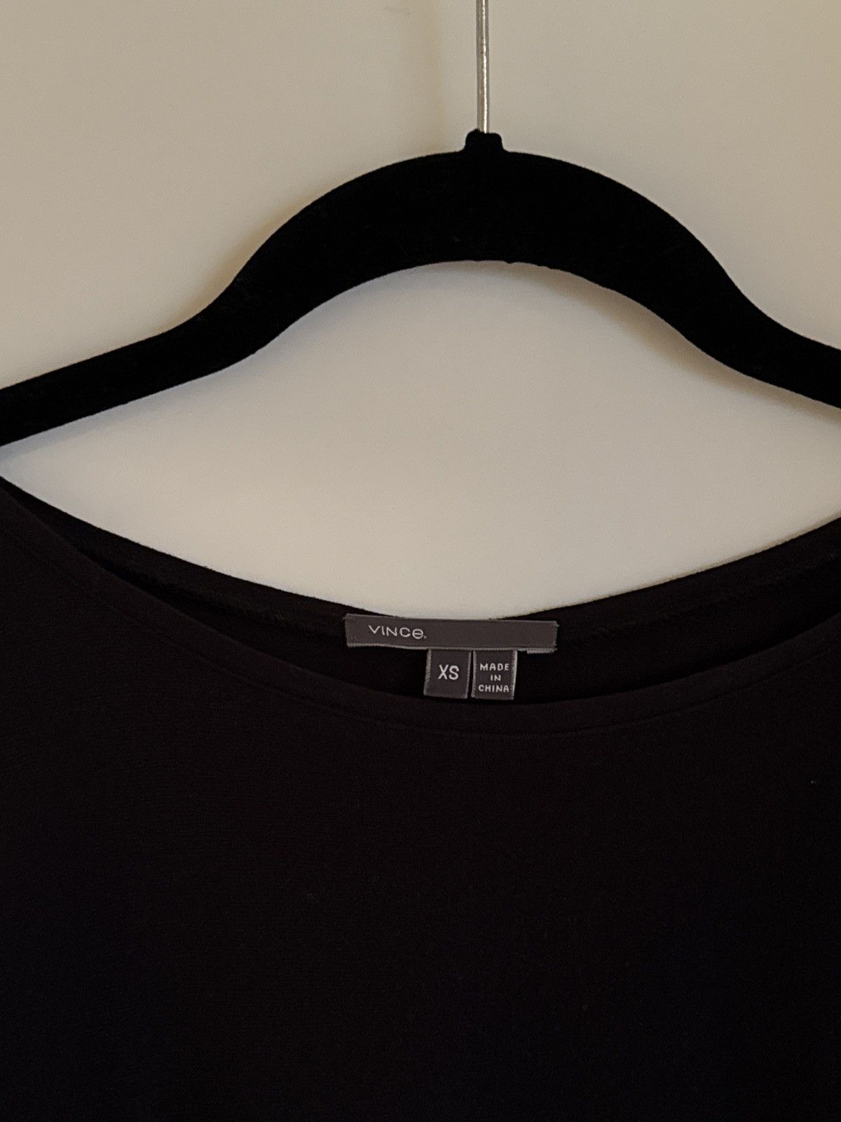 Vince Vince Wide Neck Black Top Size XS / US 0-2 / IT 36-38 - 2 Thumbnail