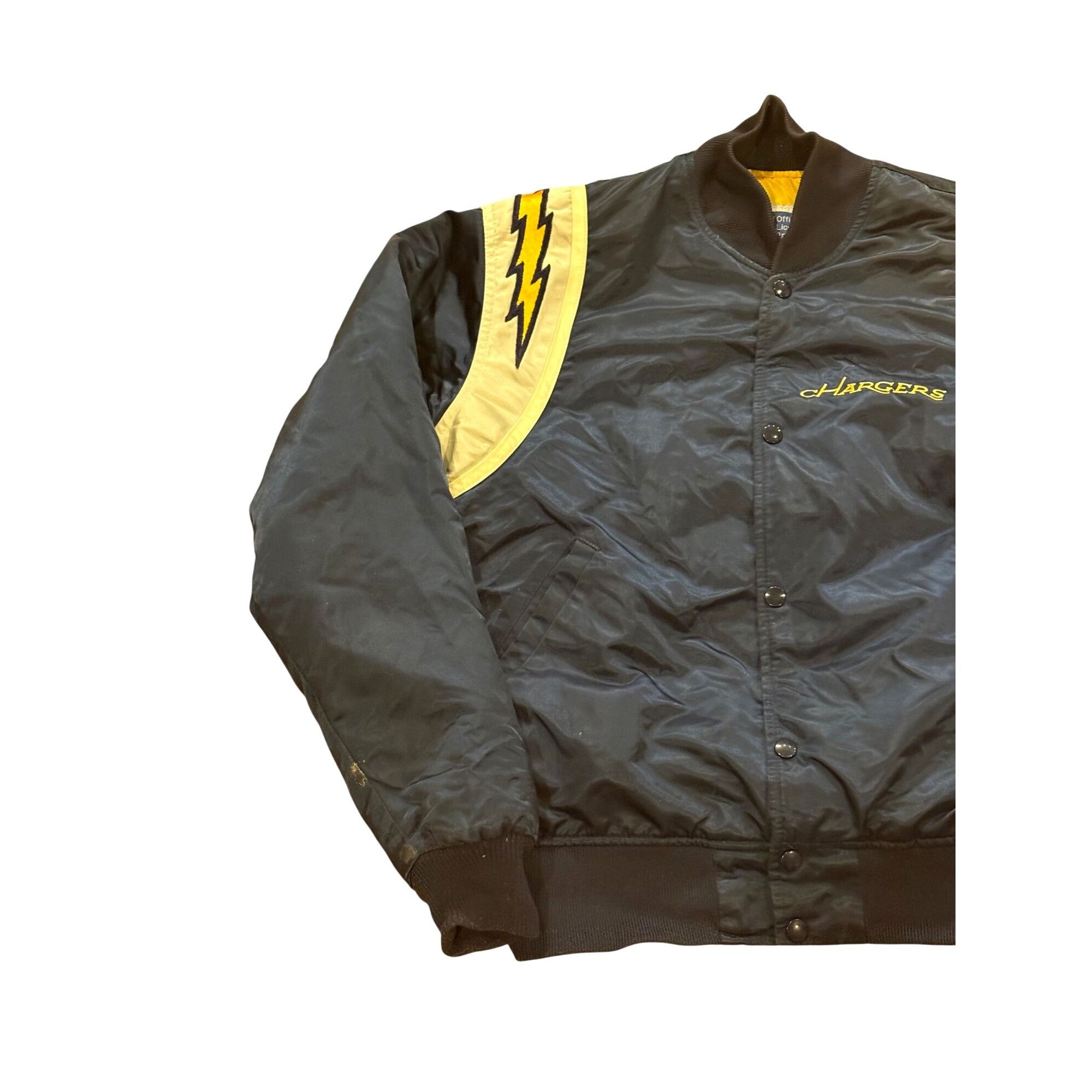 Starter Vintage Rare 80s Starter San Diego Chargers NFL Satin Bomber Size US M / EU 48-50 / 2 - 3 Thumbnail