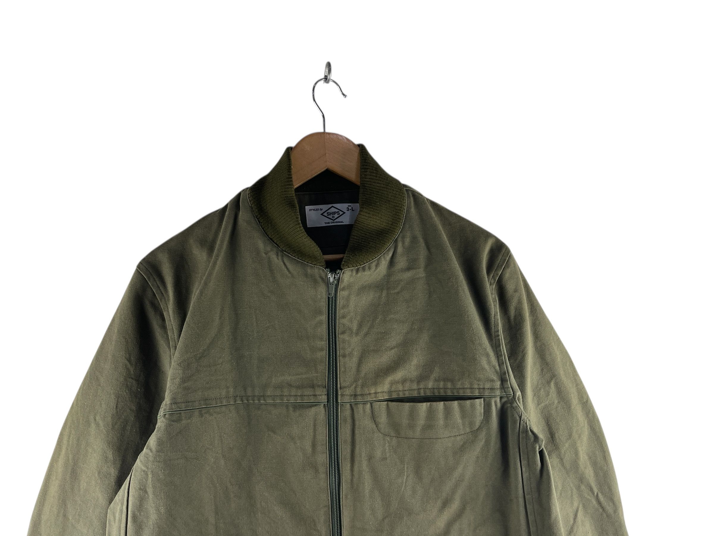 SHIPS Ships Japan Olive Green Chore Coat Jacket Size US L / EU 52-54 / 3 - 8 Thumbnail