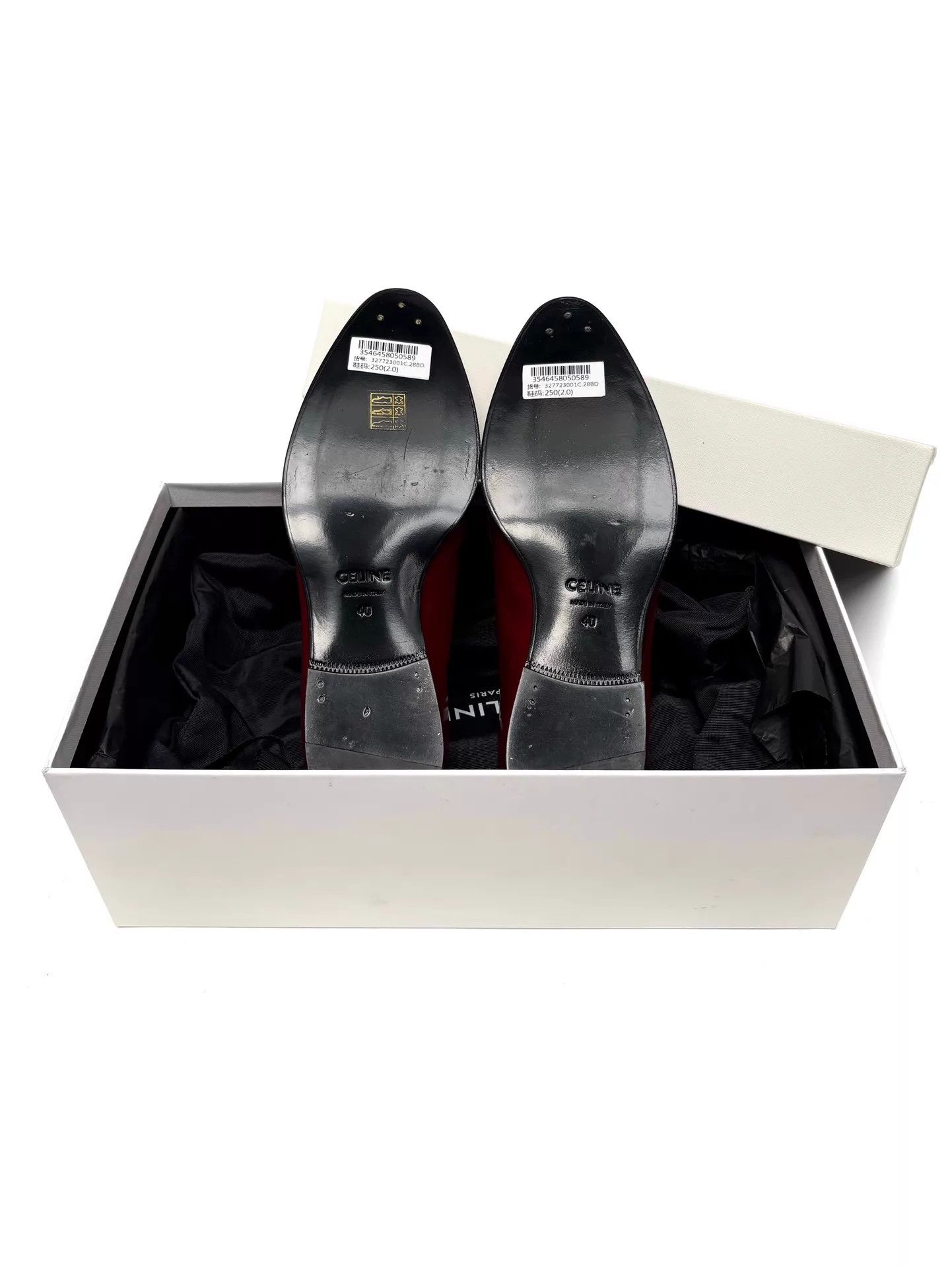 Celine CELINE HOMME Burgundy leather loafers 40 Size US 7 / EU 40 - 5 Thumbnail