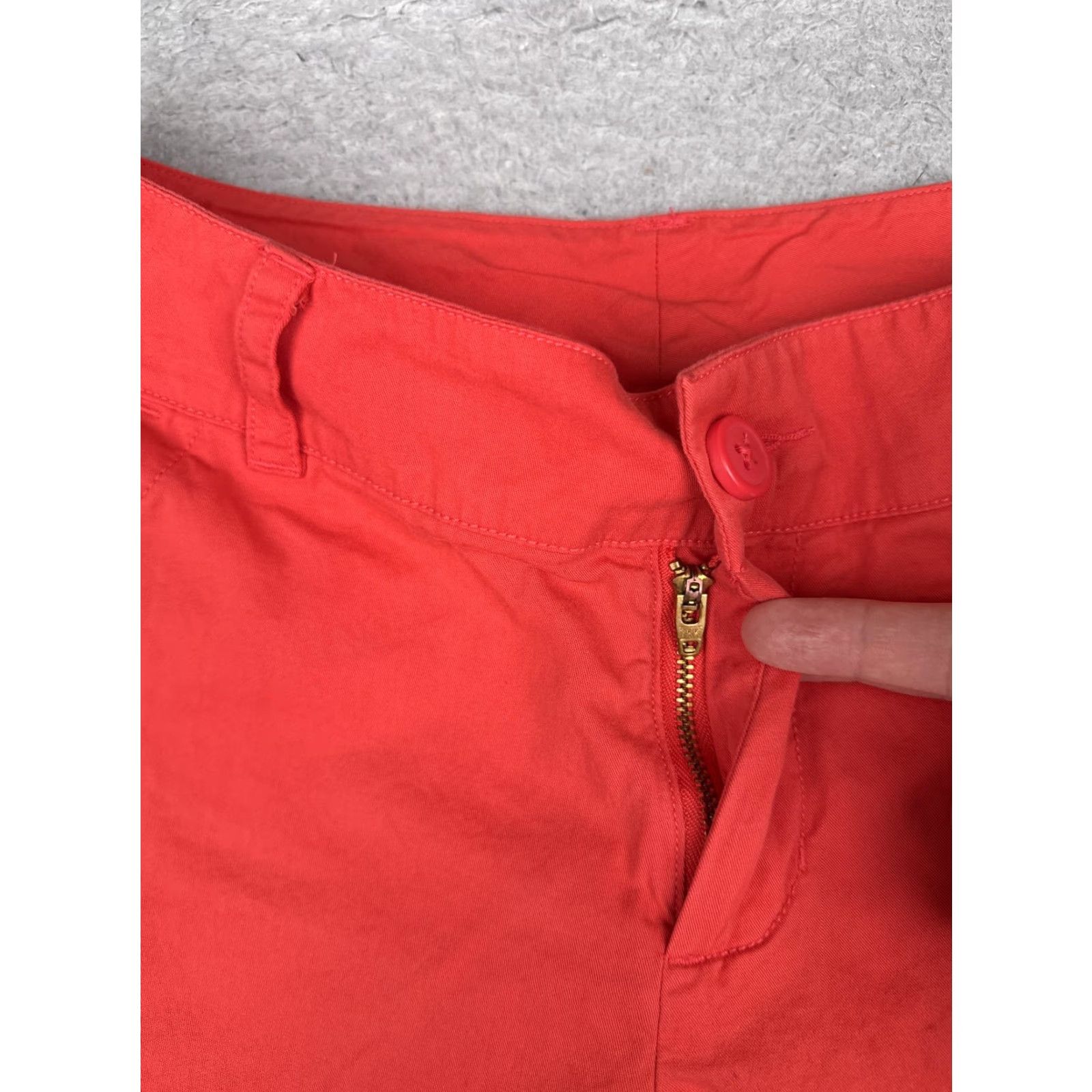 Vintage Columbia Shorts Womens 8 Red Chino Twill Cotton Flat Front Hiking Casual Travel Size 30" / US 8 / IT 44 - 6 Thumbnail