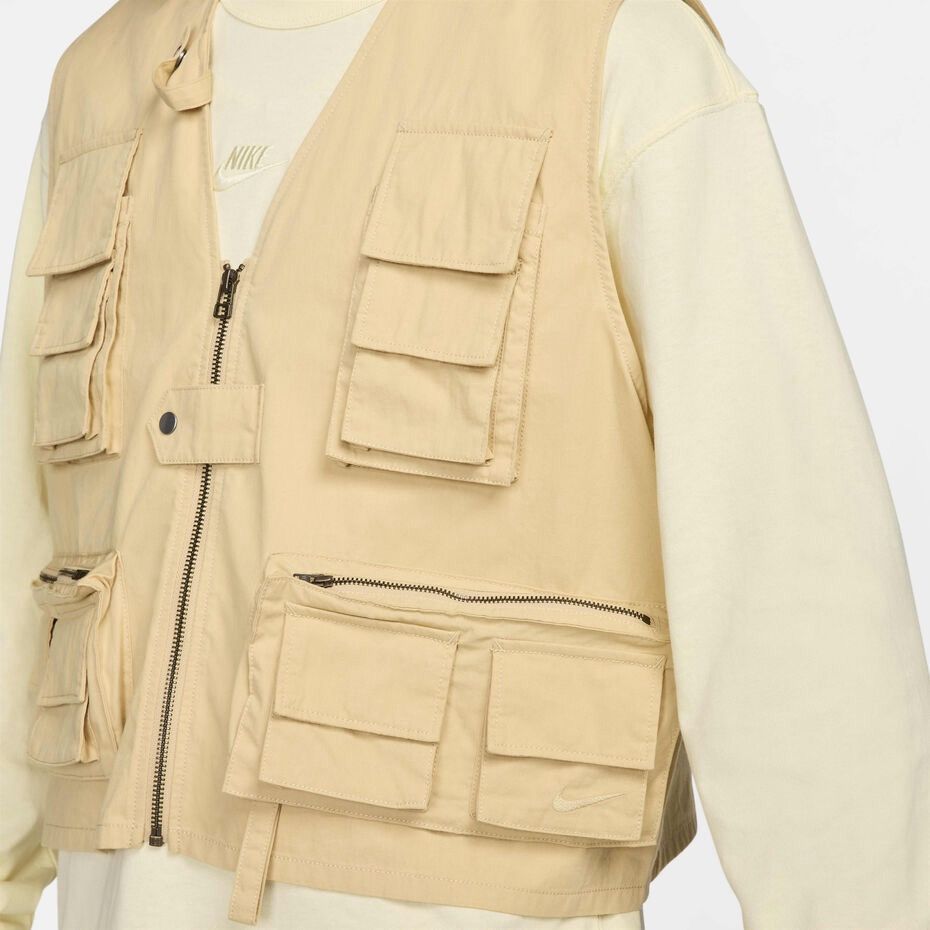 Nike Nike Life Utility Vest Full Zip Cargo Pockets Sesame Size US M / EU 48-50 / 2 - 4 Thumbnail