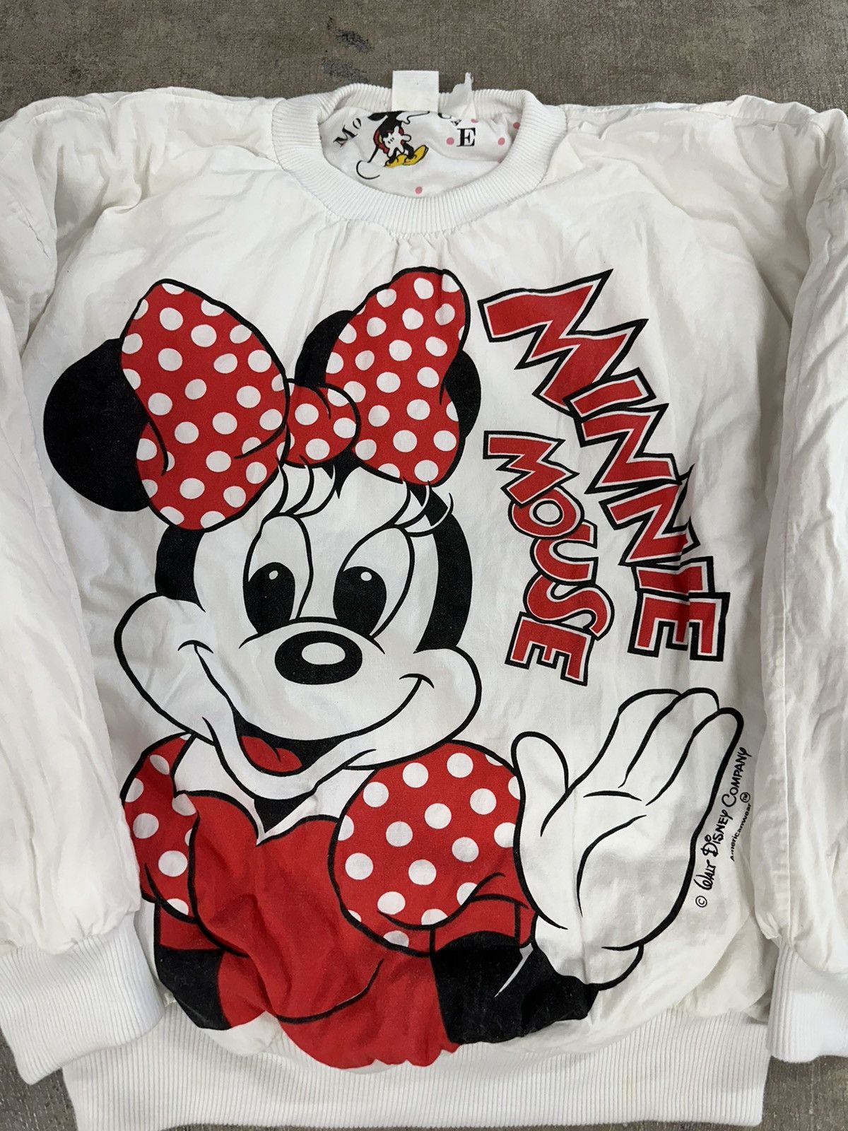 Disney × Mickey Mouse × Vintage Vintage 80s Disney Minnie Mouse Reversible Sweatshirt READ Size M / US 6-8 / IT 42-44 - 6 Thumbnail