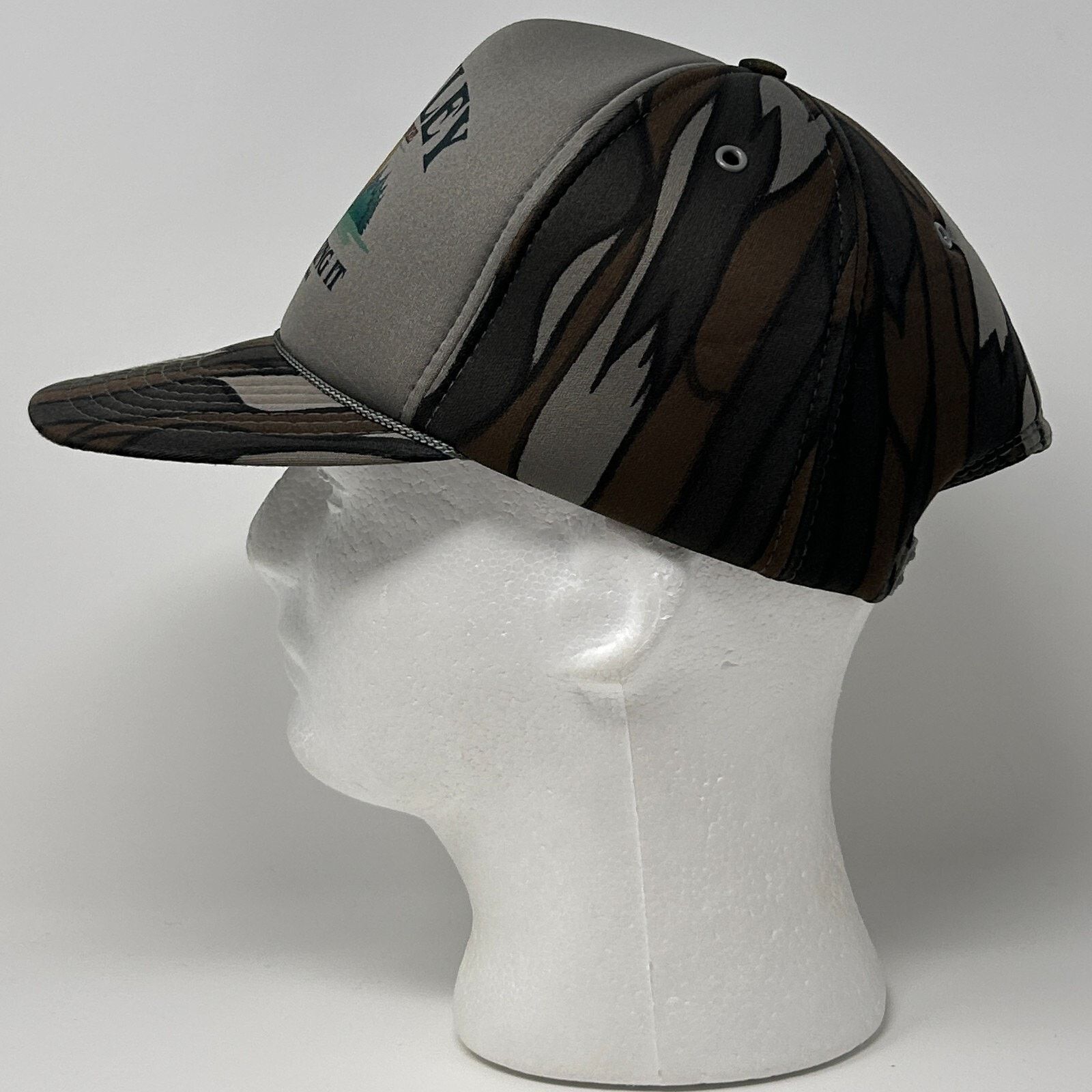 Vintage Vintage 90s Funkley Bar and Lounge Hat Baseball Cap Gray Size ONE SIZE - 6 Thumbnail
