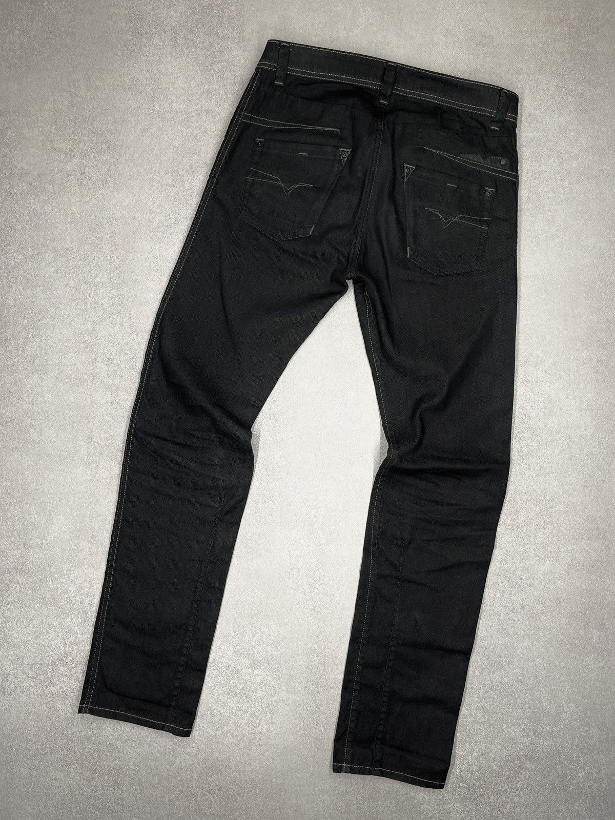Mens Diesel Darron Denim Jeans Black Y2K 30x34