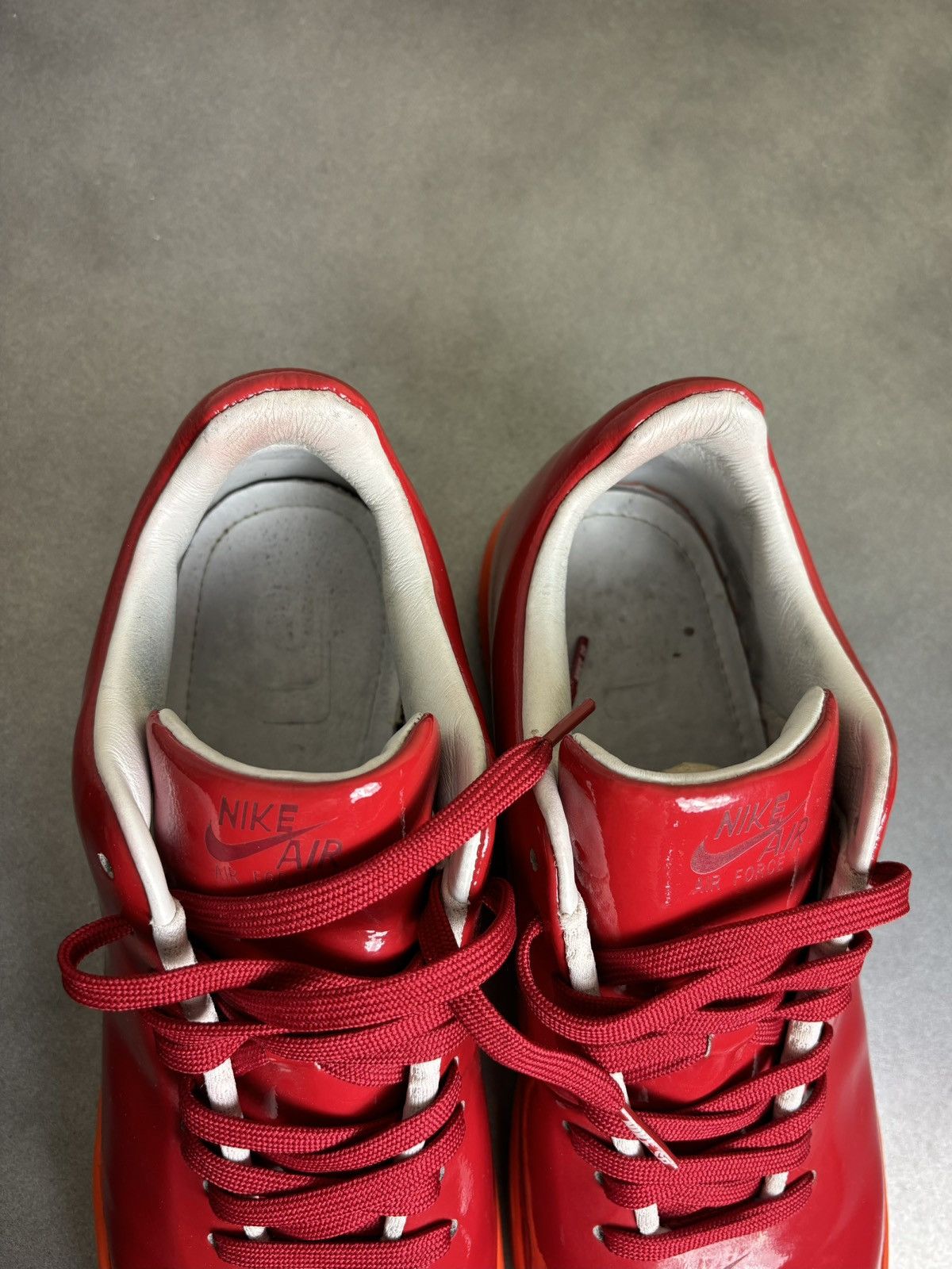 Nike × Supreme × Vintage 2006 Nike Air Force 1 Supreme Seamless Patent Leather VNTG Size US 10 / EU 43 - 13 Thumbnail