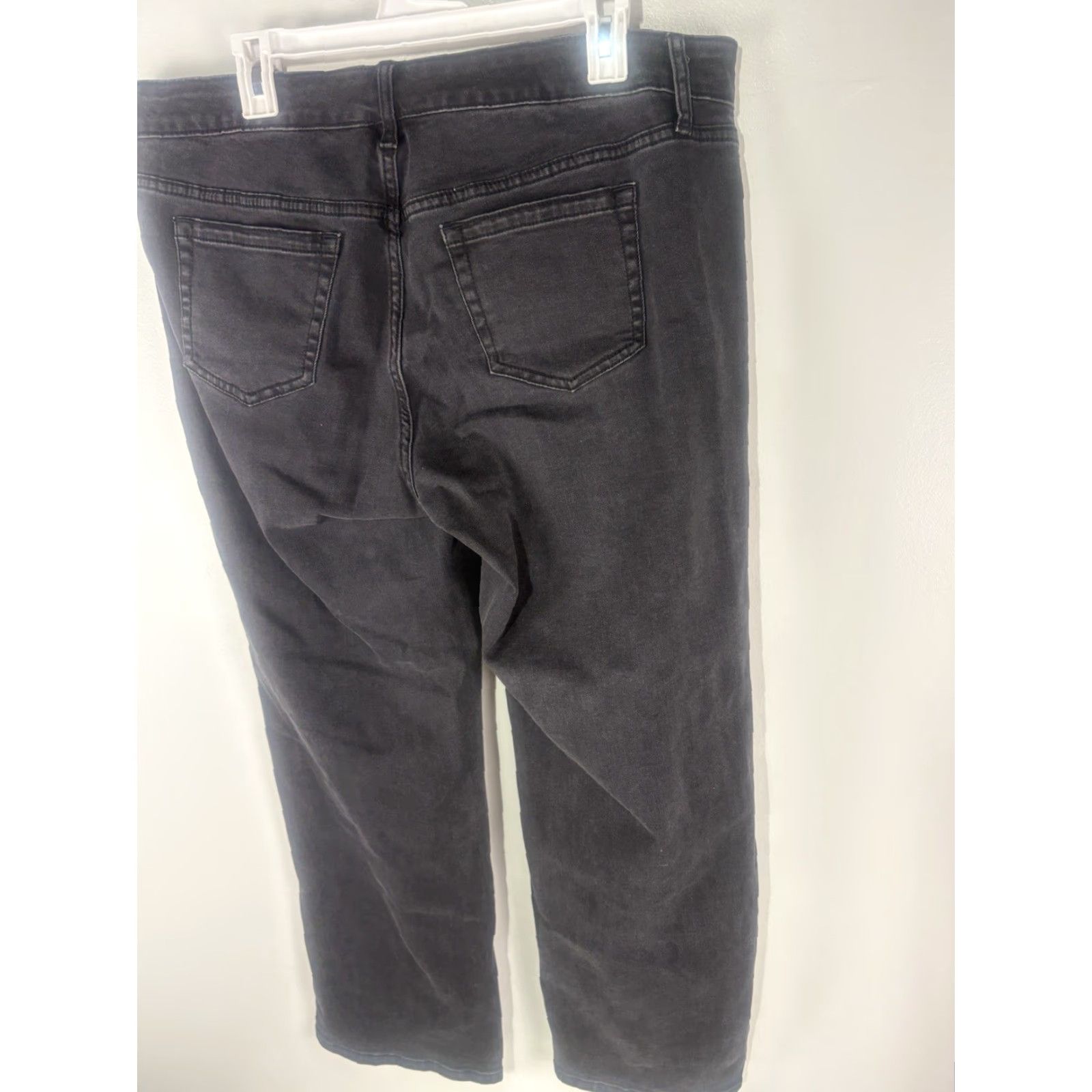 Torrid Torrid Black Wash Perfect Wide Leg Vintage Stretch Distressed Jeans Womens Size 10 Size 32" / US 10 / IT 46 - 4 Thumbnail