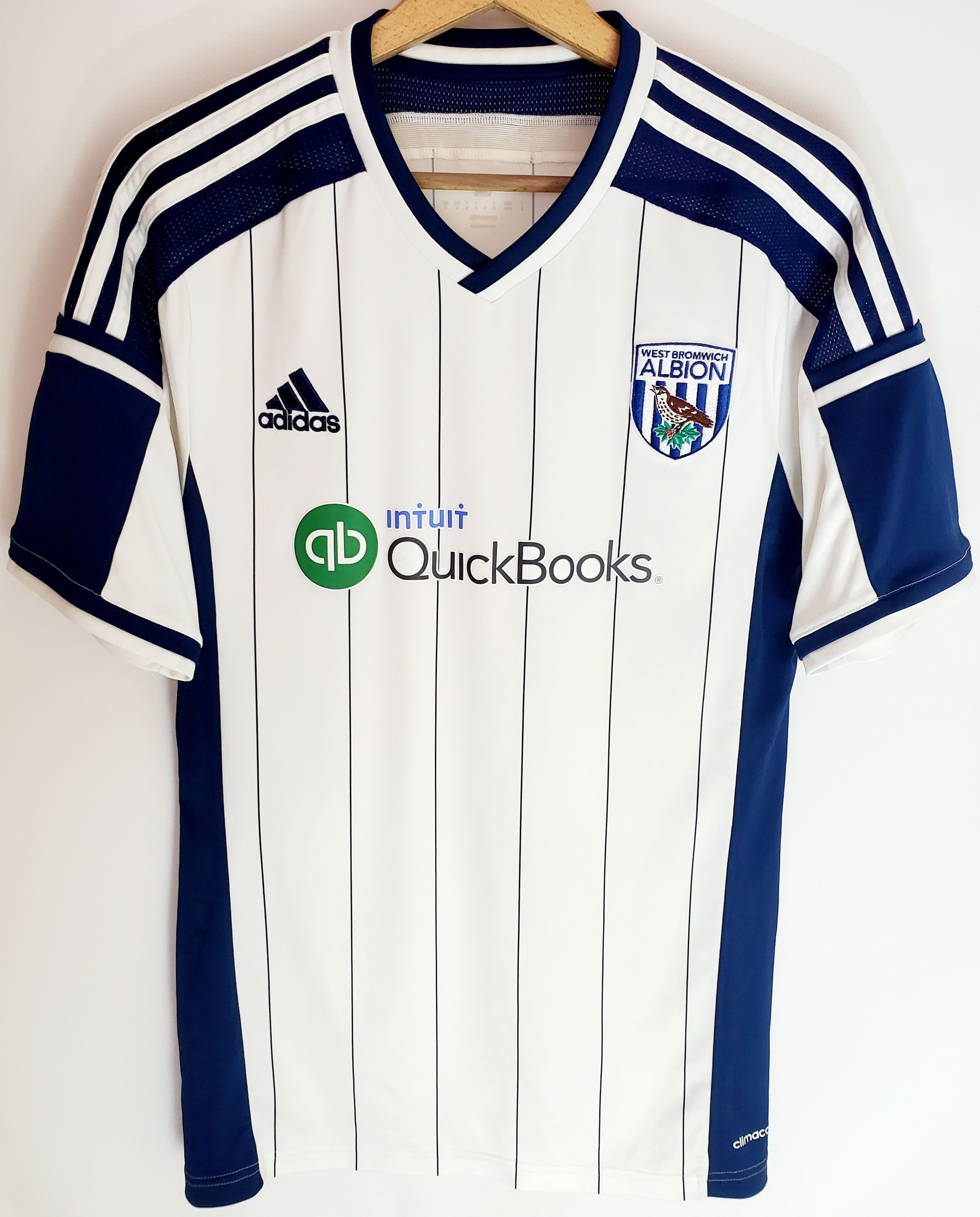 Other WEST BROMWICH ALBION 2014-15 HOME SHIRT ADIDAS Jersey M Size US M / EU 48-50 / 2 - 1 Thumbnail