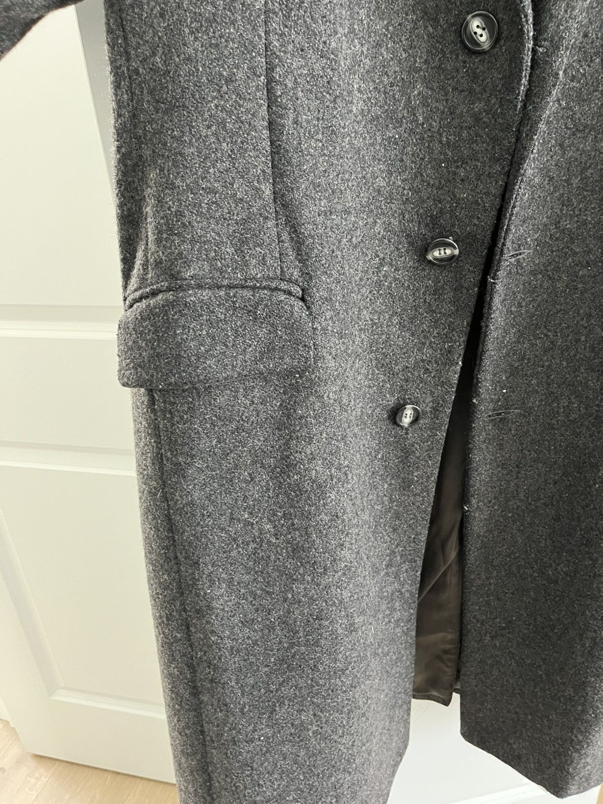 Vintage Vintage Gray Wool American Male Overcoat Size US L / EU 52-54 / 3 - 6 Thumbnail