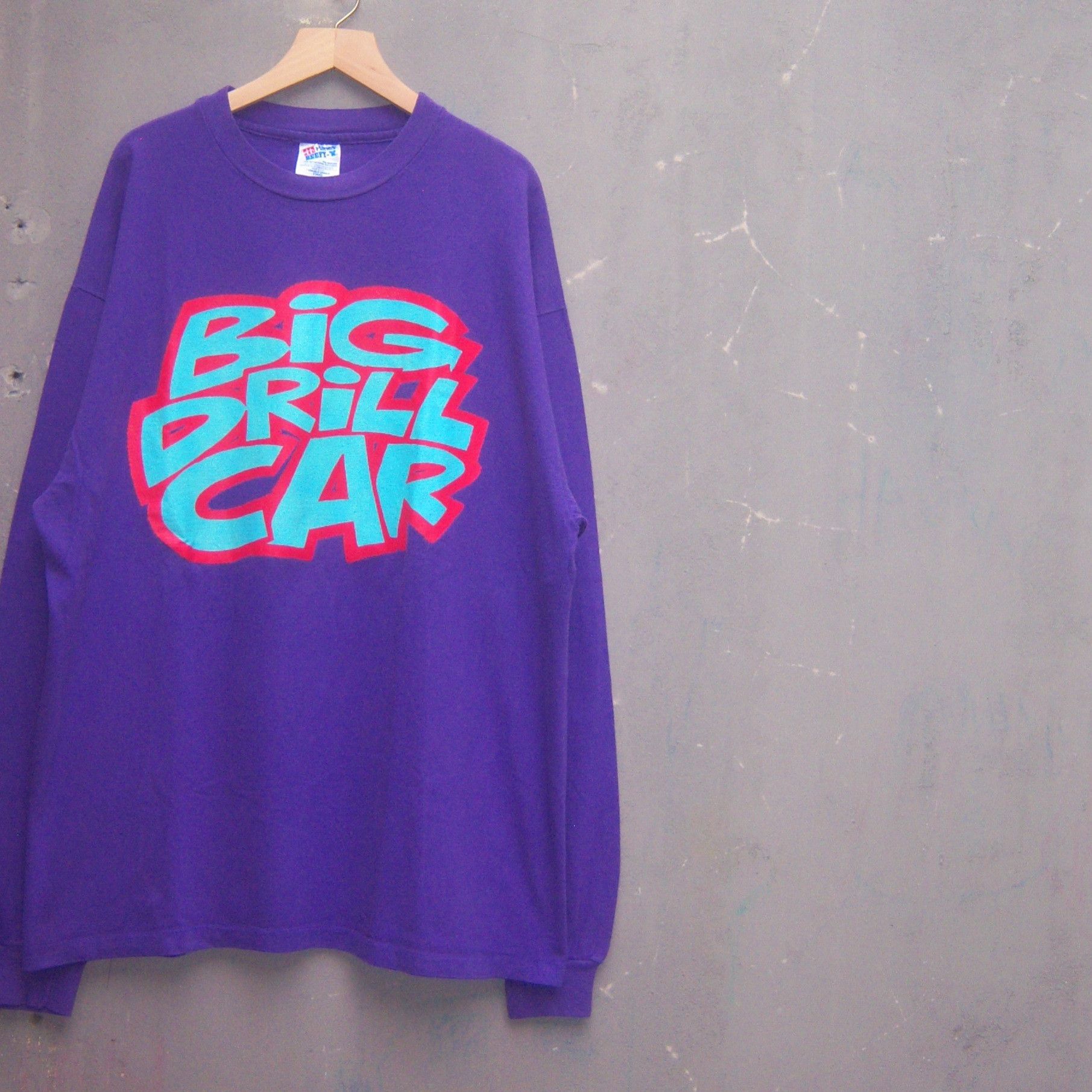 Band Tees × Vintage 1991 Big Drill Car - Batch Purple T shirt Size US XL / EU 56 / 4 - 3 Thumbnail