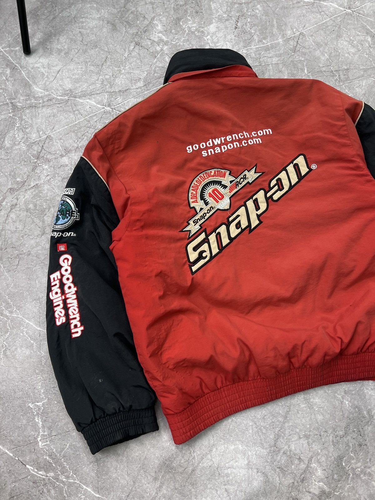 NASCAR × Vintage Vintage Snap-On Nascar Racing Jacket 90's nylon Size US L / EU 52-54 / 3 - 11 Thumbnail