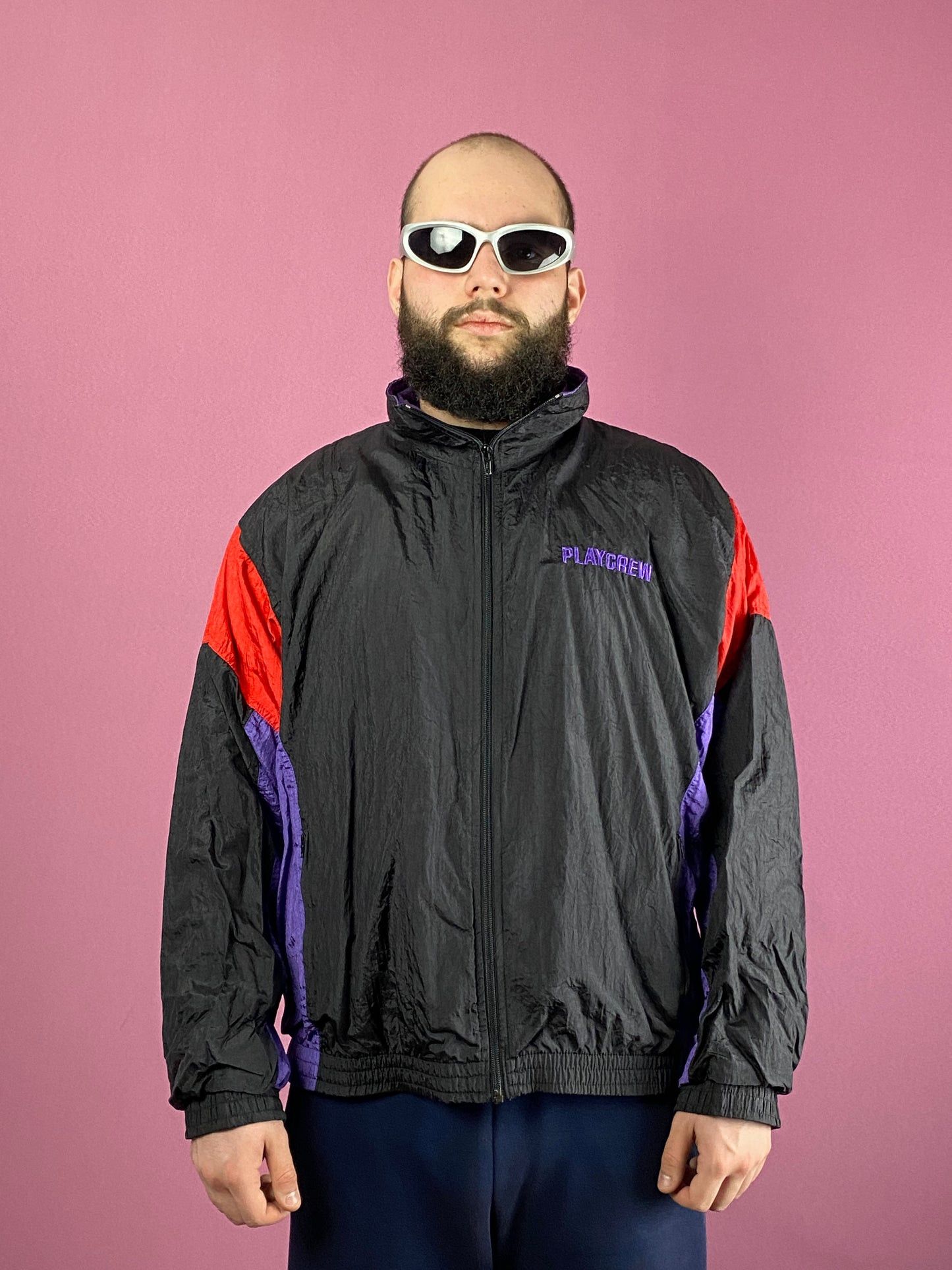 Vintage 90s Playcrew Vintage Men's Windbreaker Jacket - XL Size US XL / EU 56 / 4 - 1 Thumbnail
