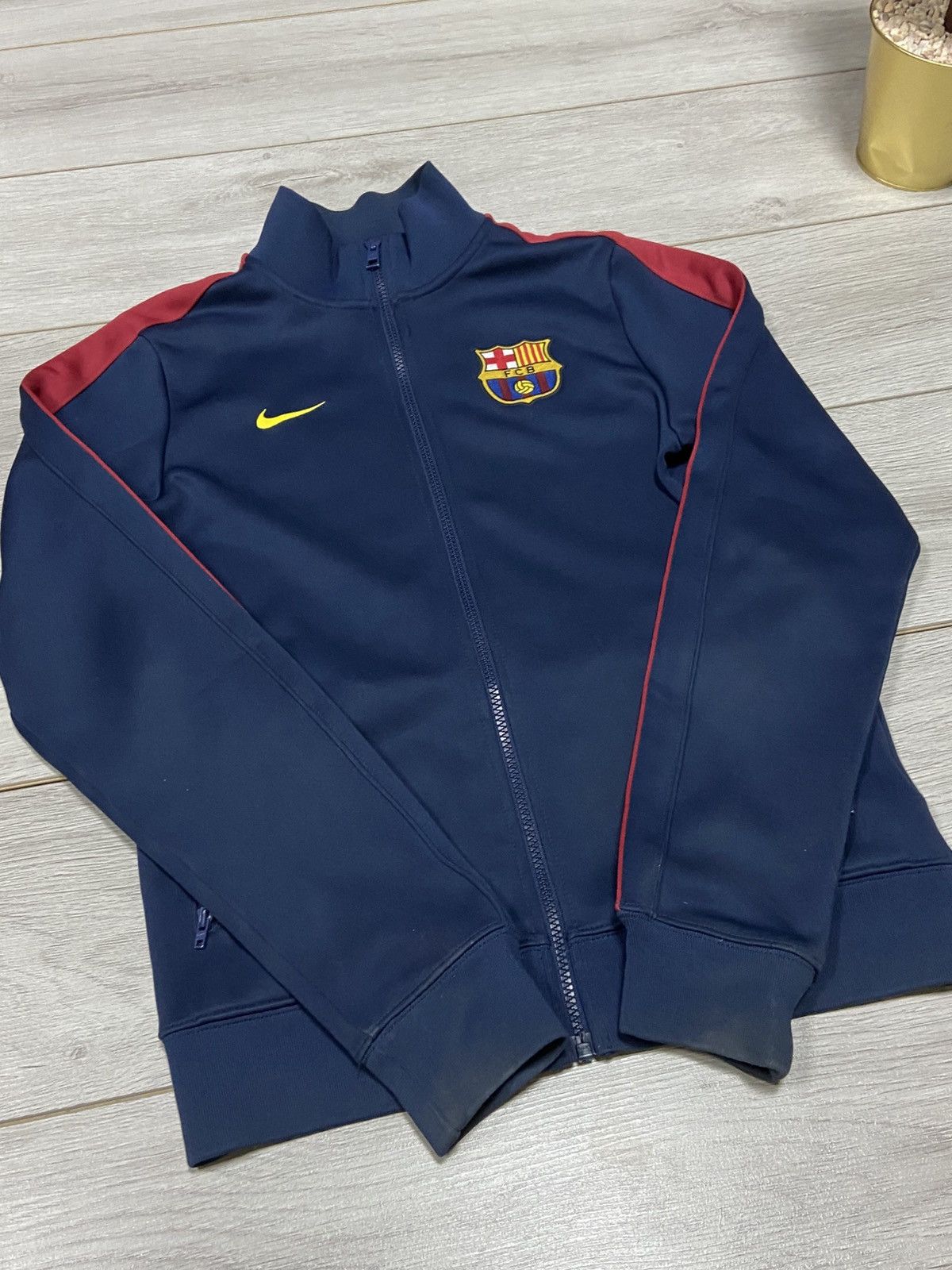 Nike Nike zip Barcelona velour zip track jacket Size US S / EU 44-46 / 1 - 9 Thumbnail