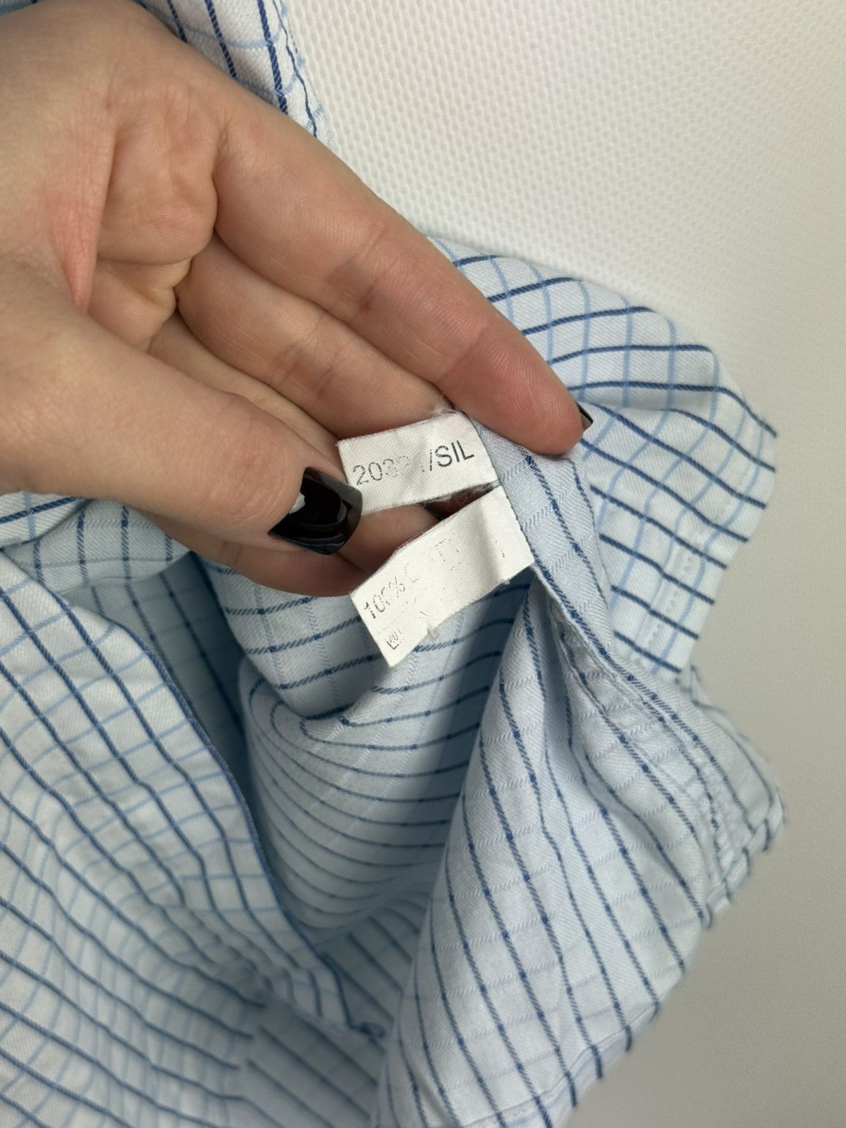 Yves Saint Laurent YSL Yves Saint Laurent Vintage 90s S/S Plaid Button Up Shirt Size US L / EU 52-54 / 3 - 13 Thumbnail