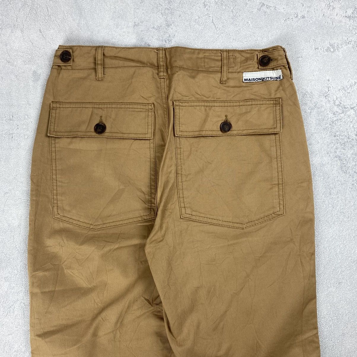 Maison Kitsune Maison Kitsune Fatigue Khaki Pants Size US 28 / EU 44 - 7 Thumbnail