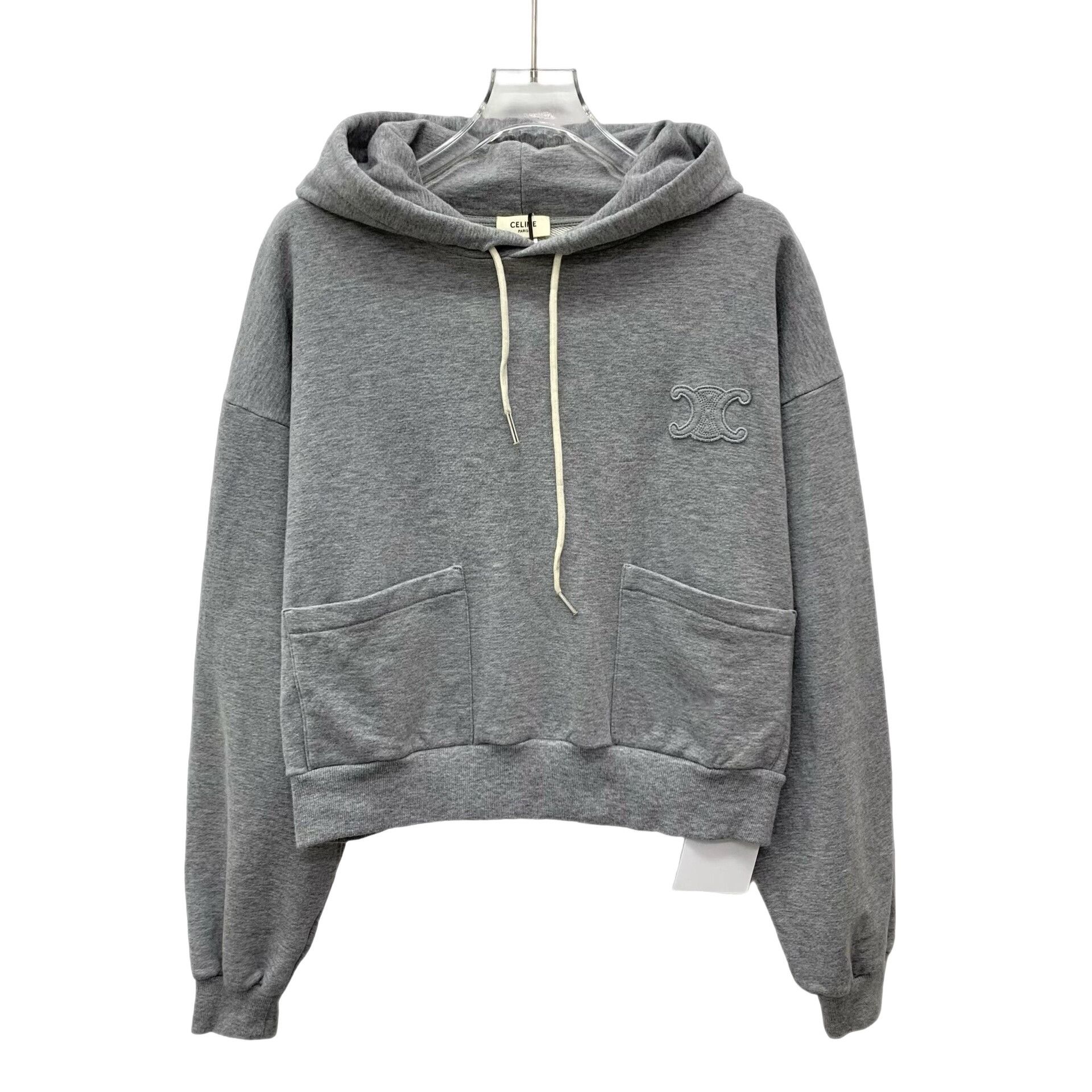 Celine Celine Triomphe Embroidered Hoodie M Size US M / EU 48-50 / 2 - 1 Thumbnail