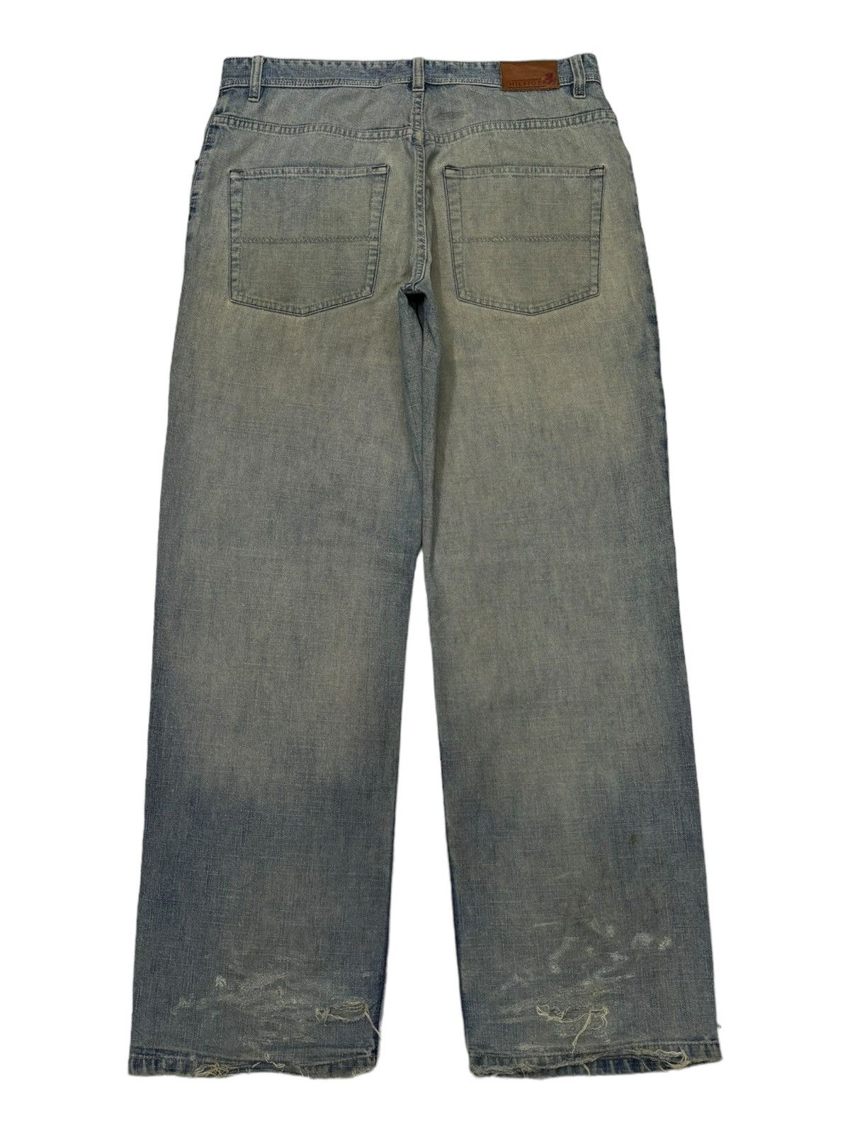 JNCO × Tommy Hilfiger 🔥TOMMY HILFIGER JNCO VIBES BAGGY JEANS DISTRESSED Size US 34 / EU 50 - 4 Thumbnail
