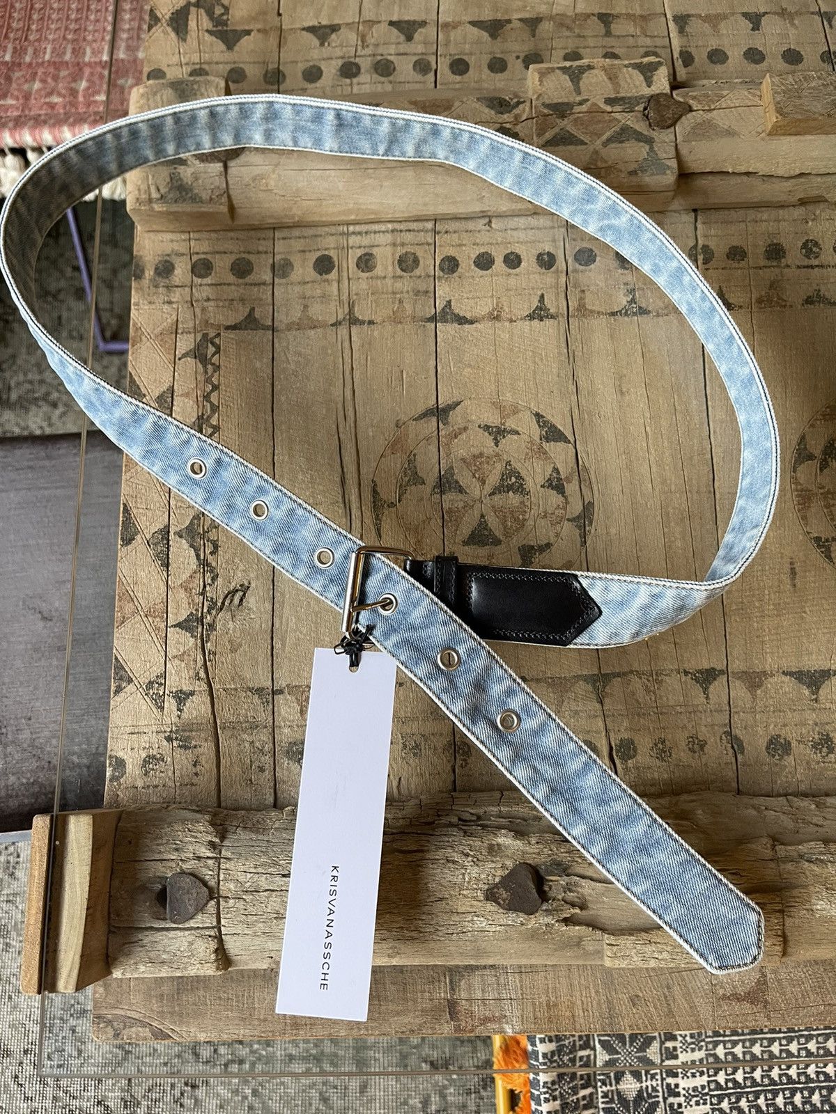 Kris Van Assche Kris Van Assche Spring 2015 Leather And Jeans Belt Size 30 - 3 Thumbnail
