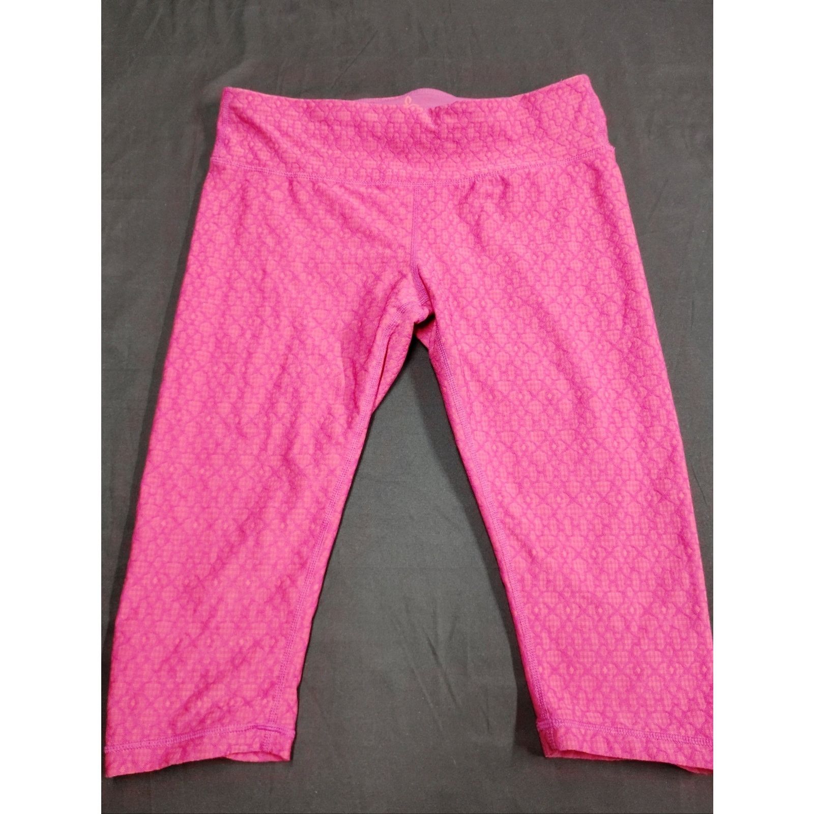 Prana Prana Hot Pink Patterned Capri Leggings Size 28" / US 6 / IT 42 - 1 Thumbnail