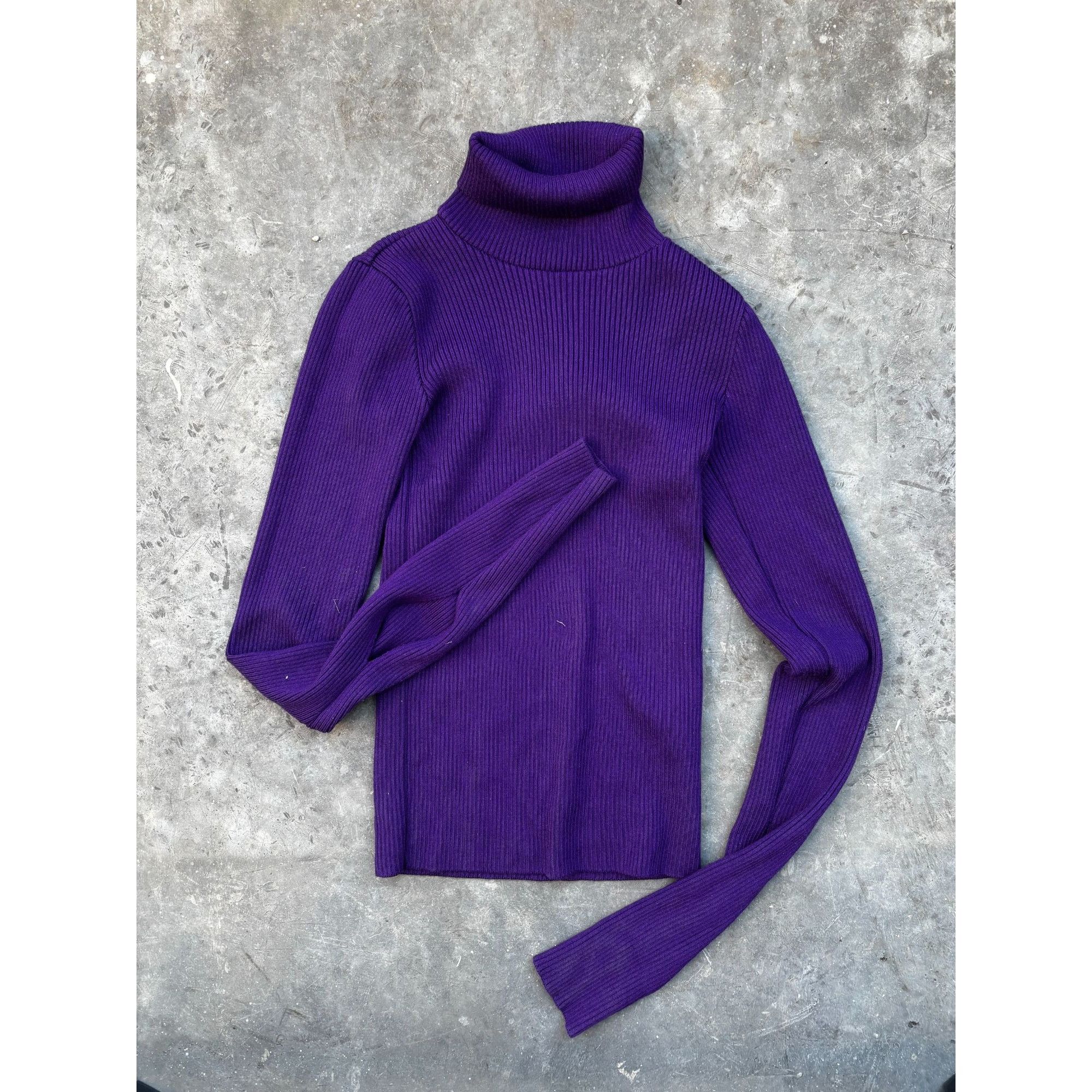 Jacquemus Jacquemus Purple Ribbed Turtleneck Size 40 EU Medium Never W Size S / US 4 / IT 40 - 3 Thumbnail