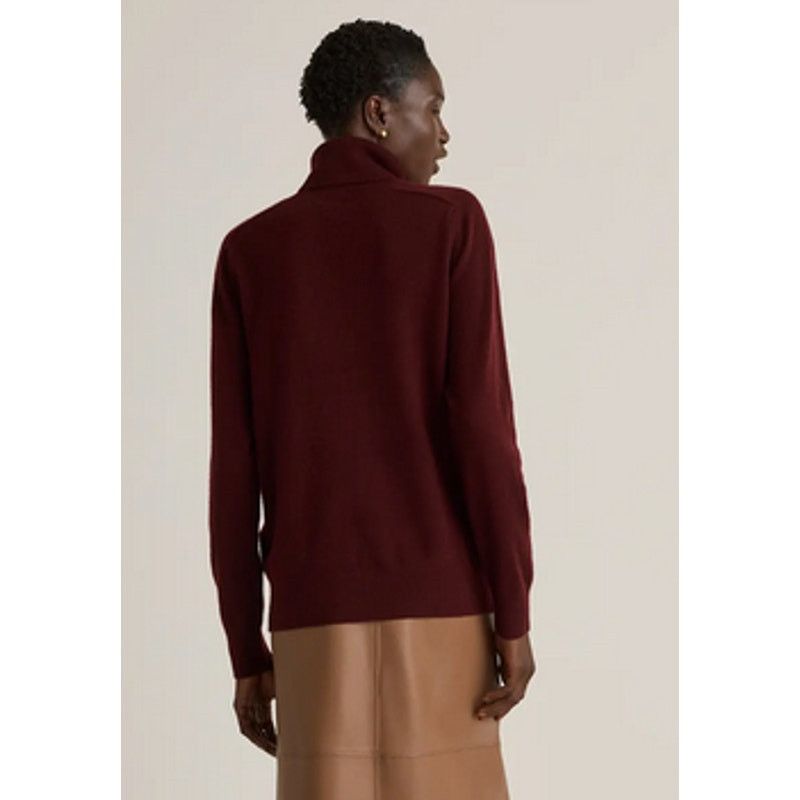 Quince Quince Cashmere Turtleneck Sweater Rich Burgundy NWOT Small Size S / US 4 / IT 40 - 6 Thumbnail