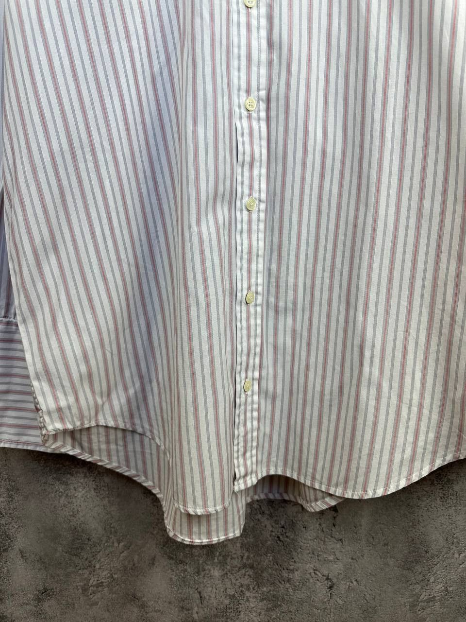 Designer James Meade Striped Dress Shirt LS Button Up Made in Britain Size US XL / EU 56 / 4 - 7 Thumbnail