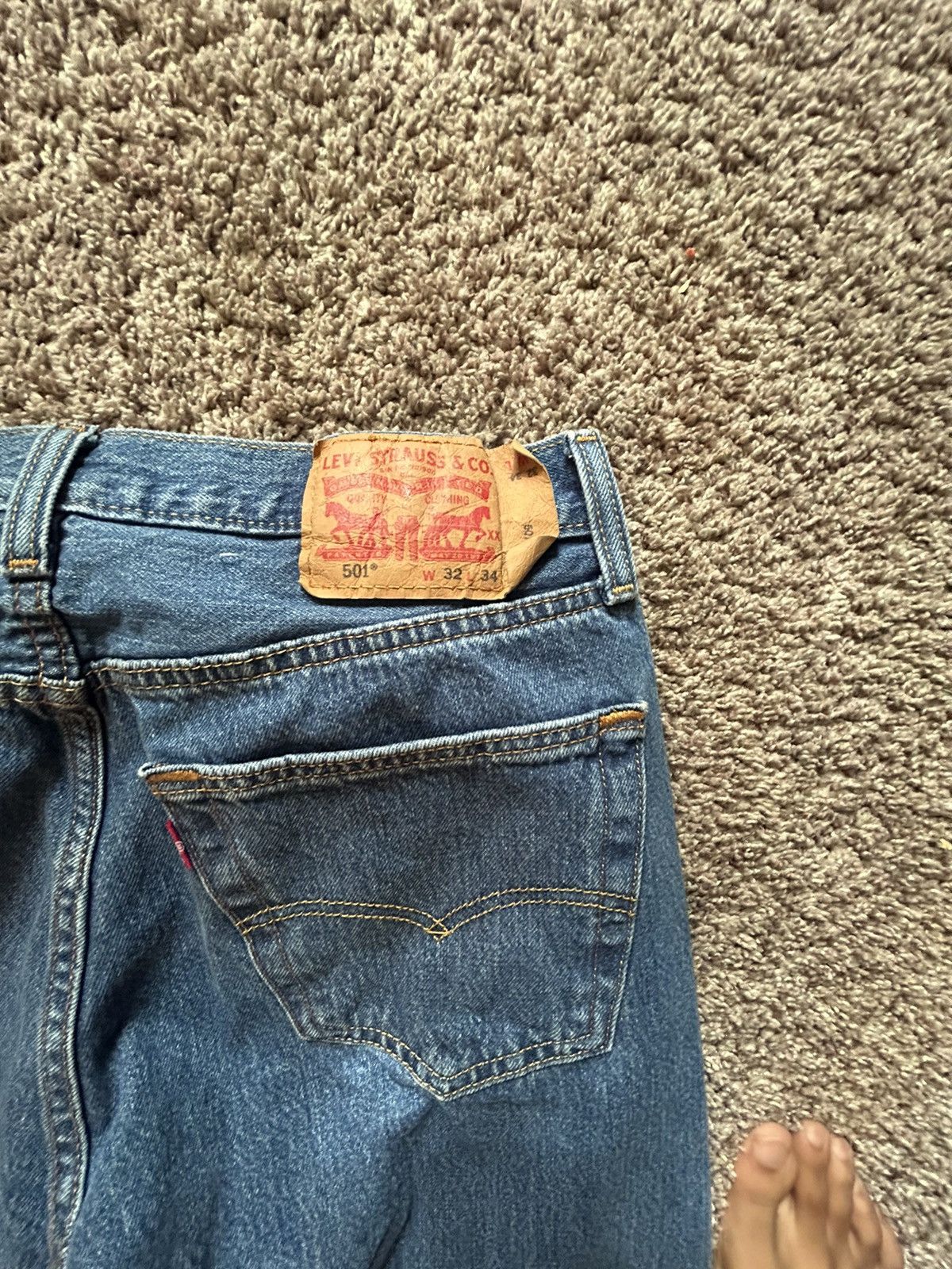 Levi's × Levi's Vintage Clothing × Vintage Vintage Levi 501’s Baggy Jeans Size US 32 / EU 48 - 3 Thumbnail