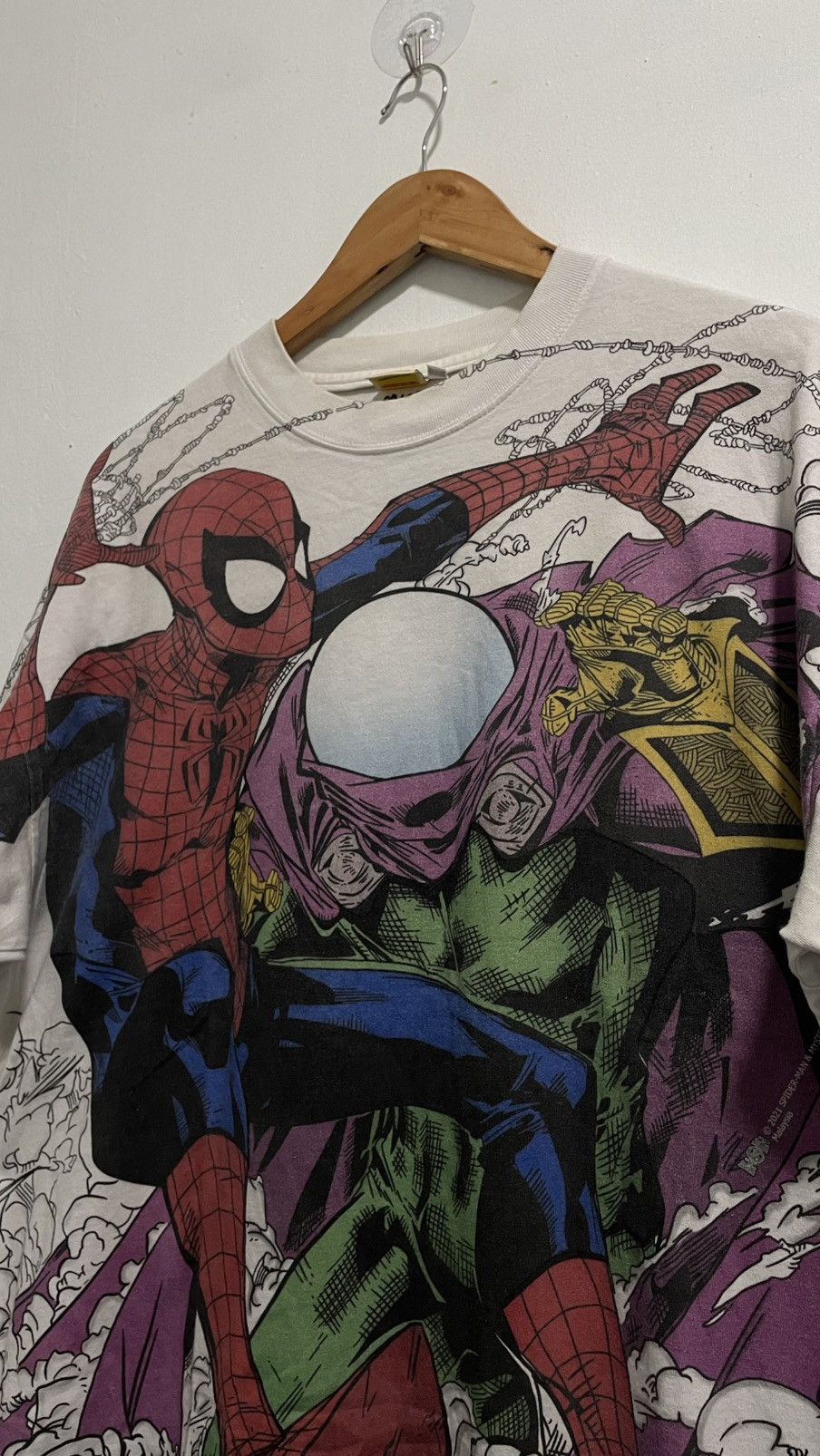 Other Vintage 90s Bootleg Spiderman Overprint Size US XL / EU 56 / 4 - 3 Thumbnail