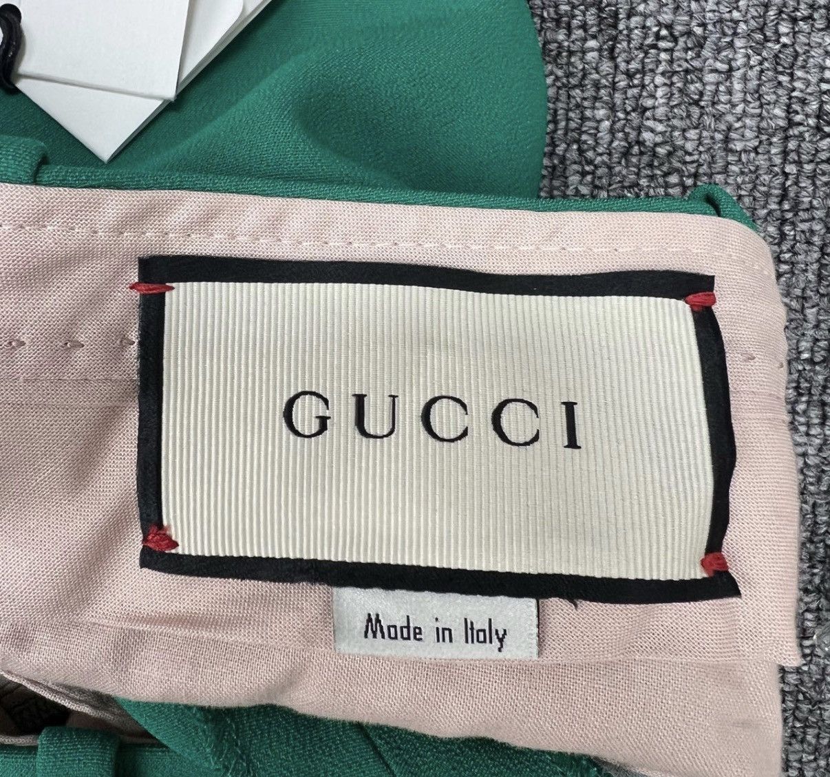 Gucci Gucci/Side Red & Green Stripe Wide-Leg Suit Pants K12 Size 26" / US 2 / IT 38 - 4 Thumbnail