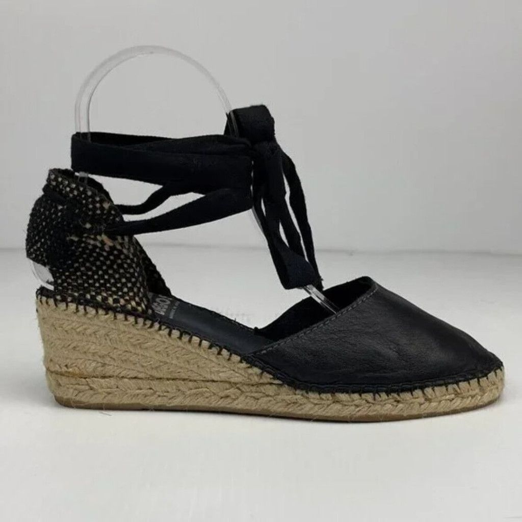 Alice San Diego DIEGOS Lola Ribbons Rope Handcrafted Black Espadrilles 39 Size US 8 / IT 38 - 6 Thumbnail