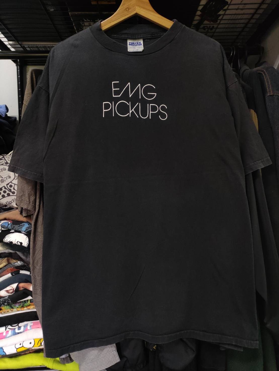 Band Tees Vtg 90's EMG Pickups "Become The Music" Art Design T-Shirt Size US XL / EU 56 / 4 - 2 Thumbnail