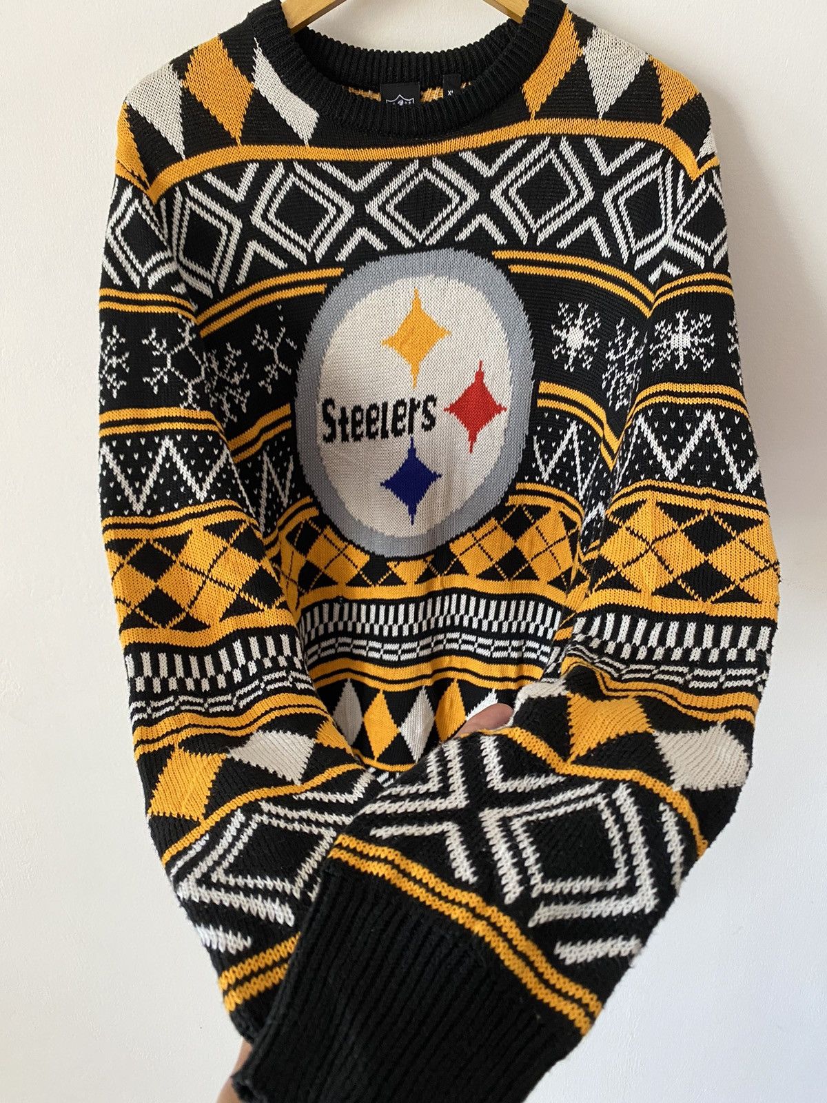 NFL × Vintage Vintage Pittburgh Steelers Knitwear full over Size US XL / EU 56 / 4 - 3 Thumbnail