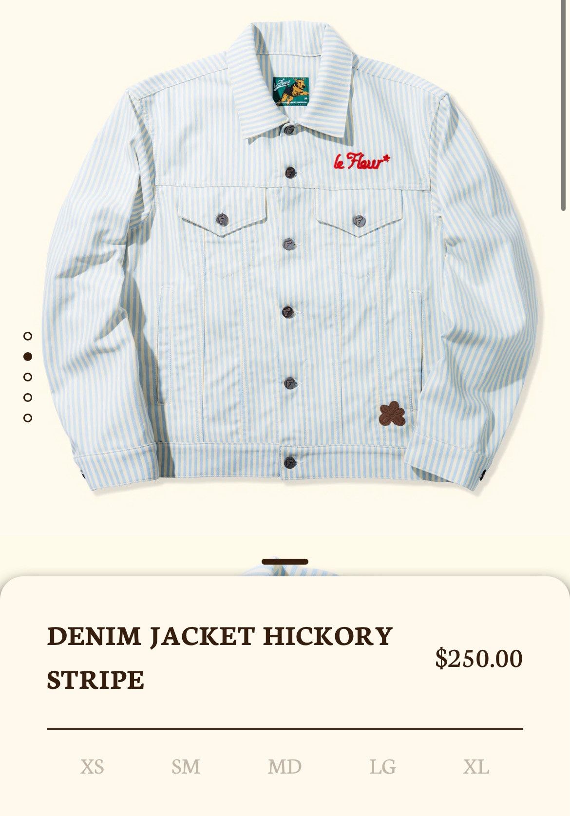 Golf le Fleur Demin Jacket Hickory stripe - Golf Le Fleur Size US M / EU 48-50 / 2 - 4 Thumbnail