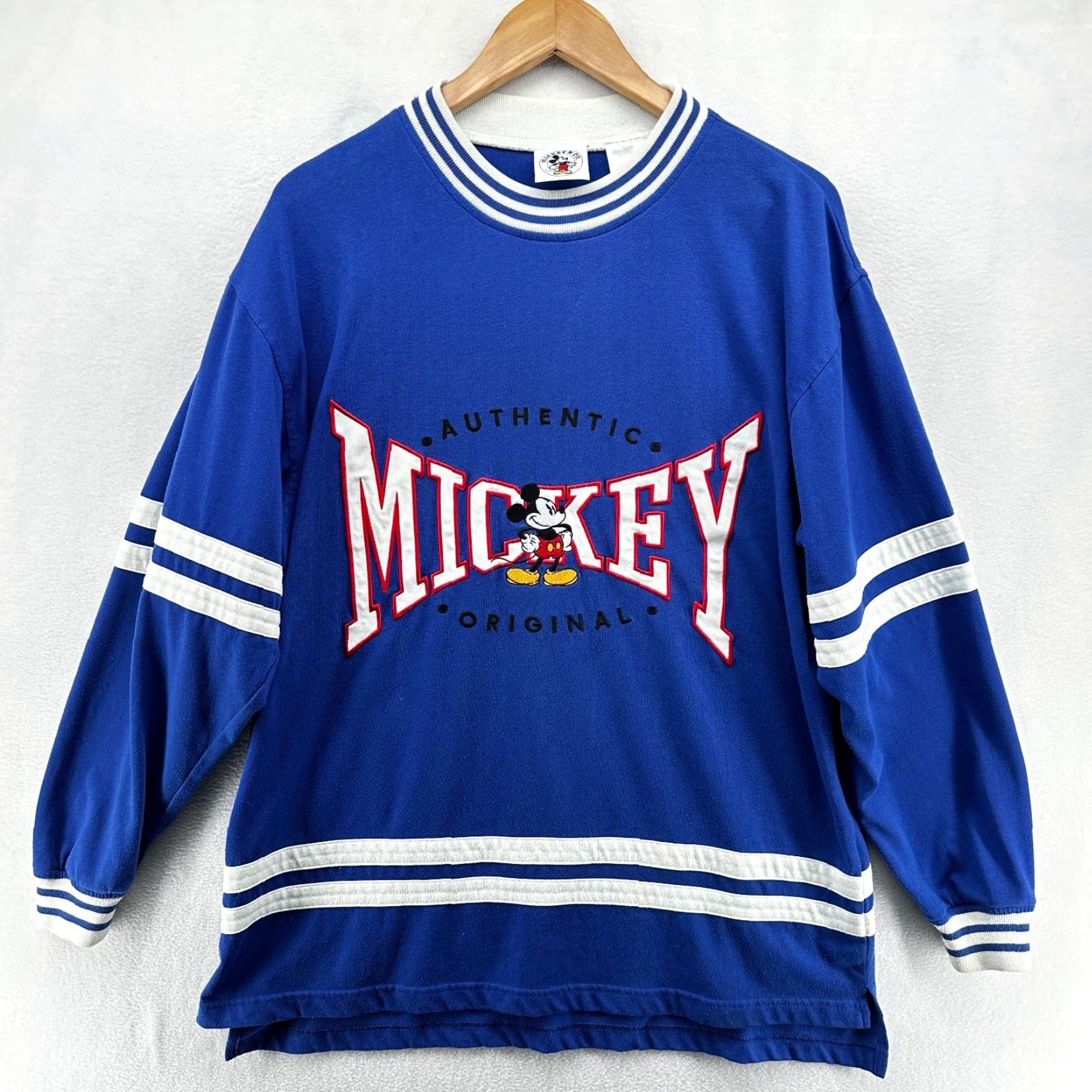 Mickey & Co. VINTAGE Mickey & Co. Pullover Sweatshirt Shirt Men M Blue Classic Adjustable Winter Size US M / EU 48-50 / 2 - 2 Thumbnail