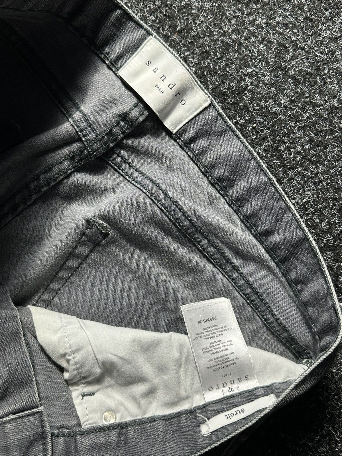 Designer × Sandro 🚨étroit Denim Light wash Size 32 slim rare Sandro luxury Size US 32 / EU 48 - 6 Thumbnail