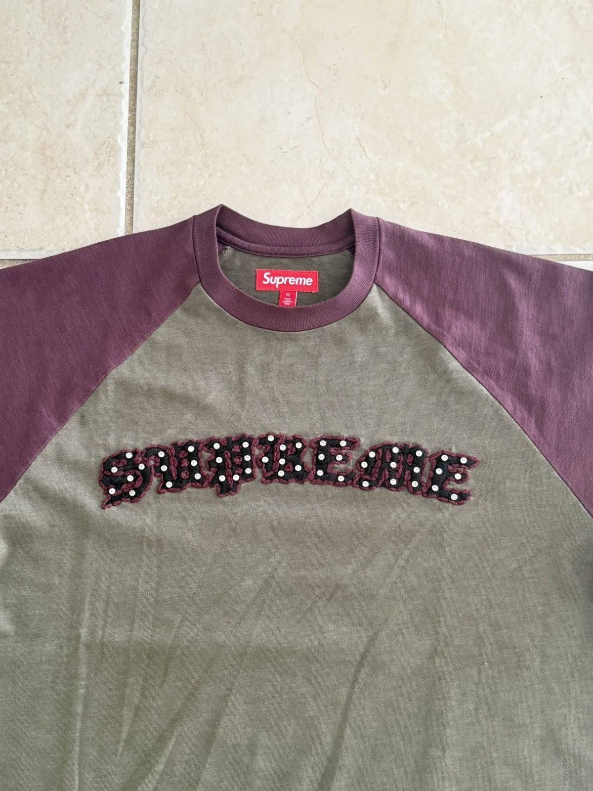 Supreme Beautiful supreme short sleeve burgandy and olive Size US M / EU 48-50 / 2 - 4 Thumbnail