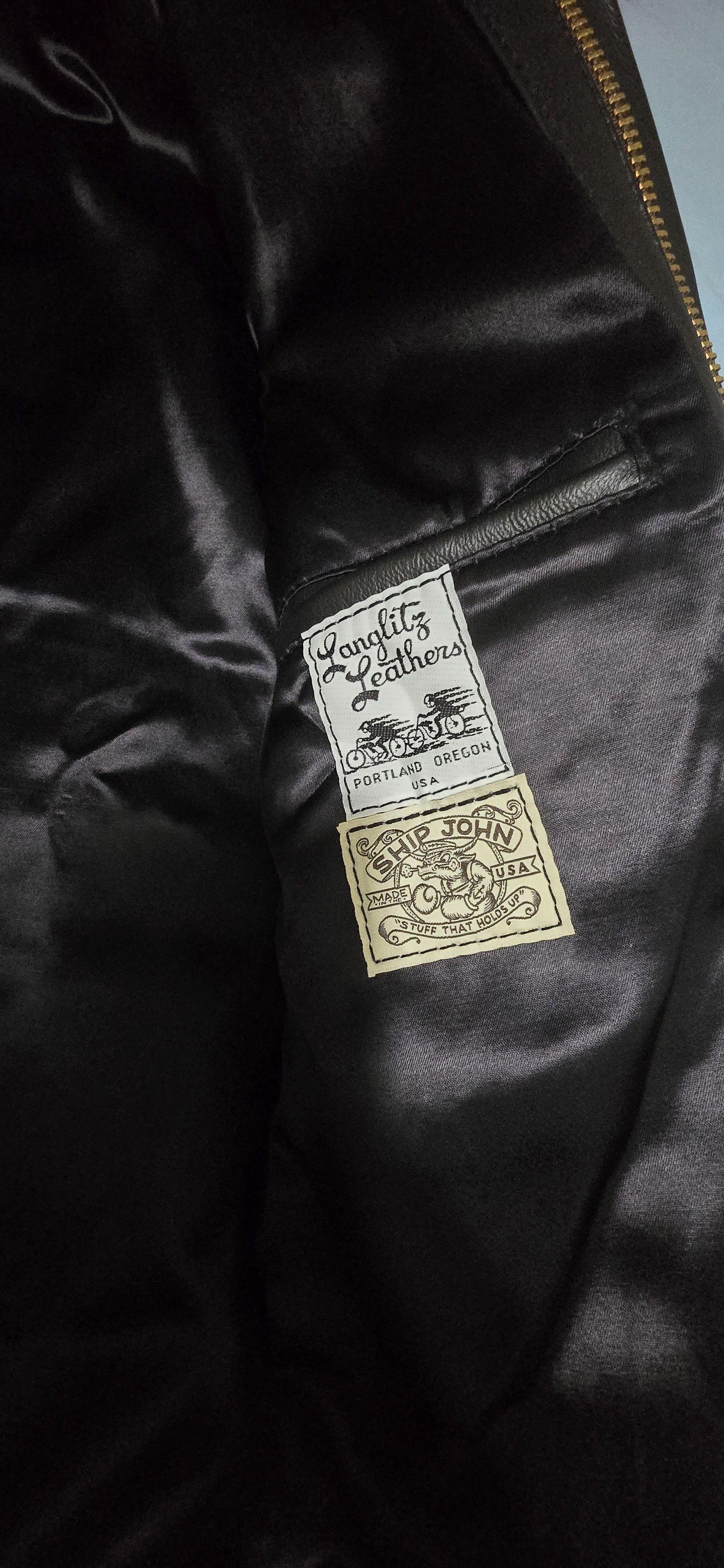Ship John Ship John X Langlitz Wills Leather Jacket XS Size US XS / EU 42 / 0 - 11 Thumbnail