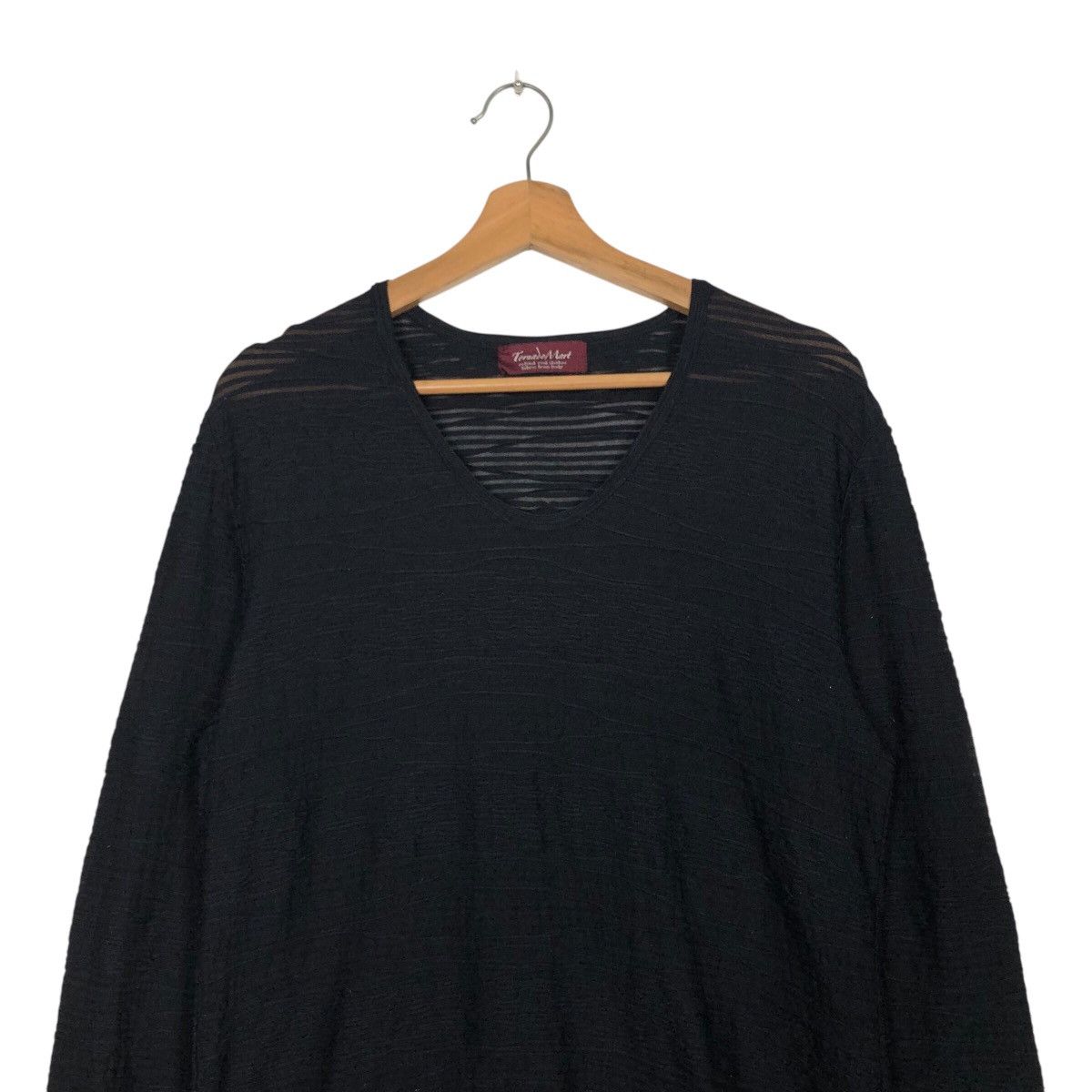 Hysteric Glamour 📌Rich Black Long Sleeve T-Shirt Tornado Mart Size US L / EU 52-54 / 3 - 4 Thumbnail
