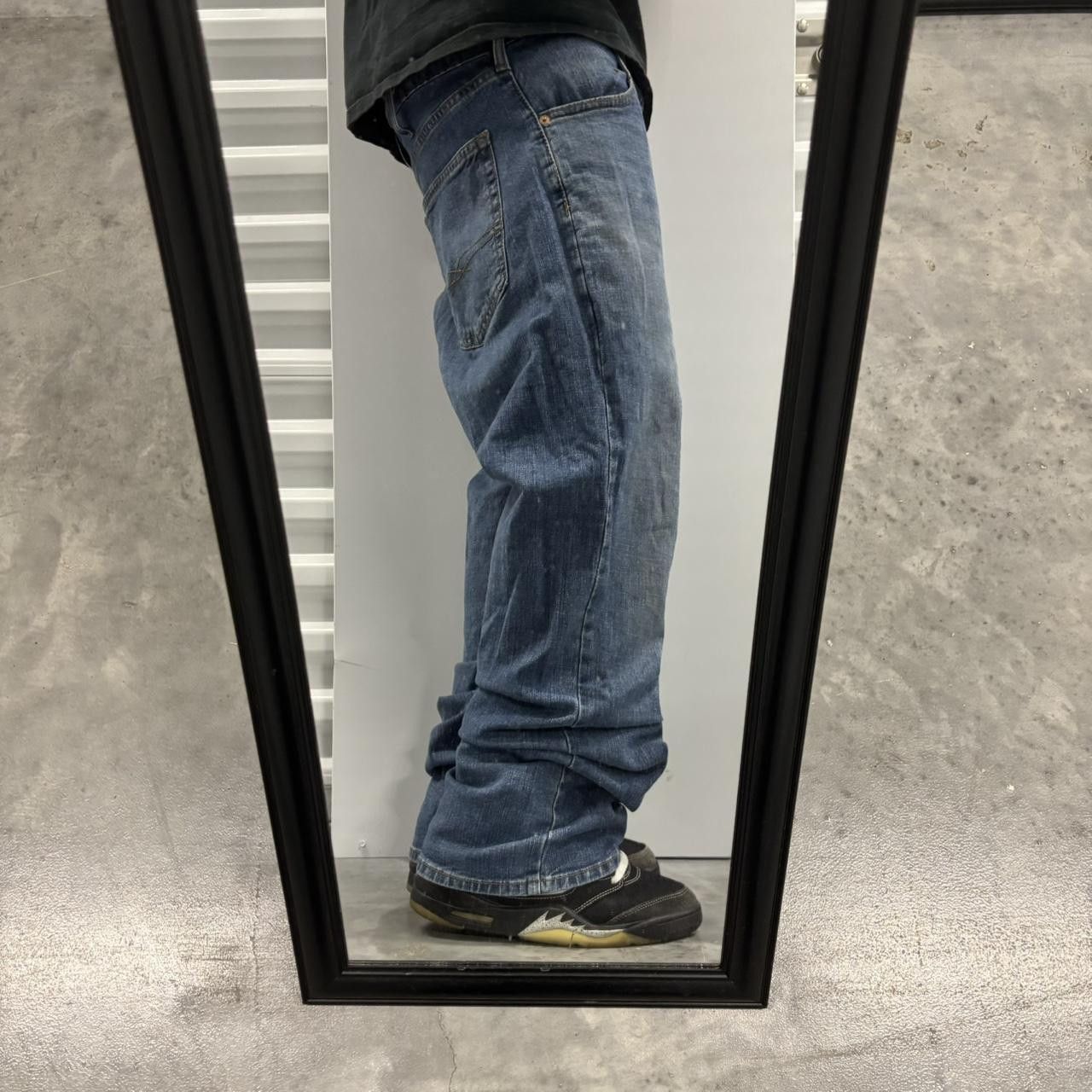 Japanese Brand × Levi's Crazy Vintage Y2K/2000s Grunge Dark Wash Levis Bootcut Denim Jeans! Size US 36 / EU 52 - 2 Thumbnail