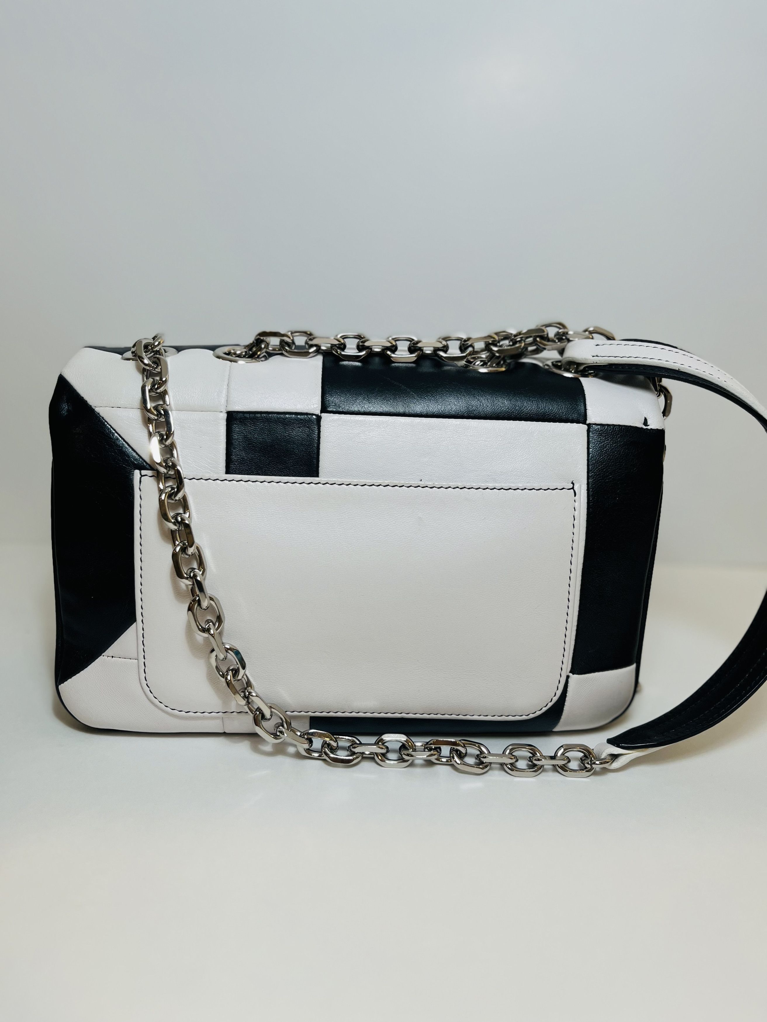 Calvin Klein 205W39NYC Calvin Klein 205W39NYC Black and White Leather Crossbody Bag Size ONE SIZE - 3 Thumbnail