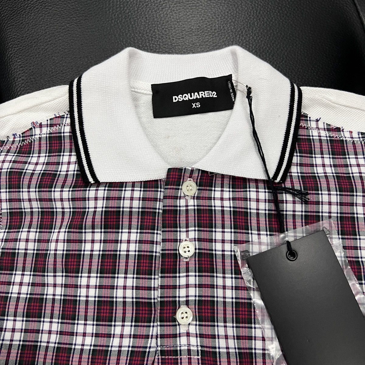 Dsquared2 Dsquared2 D2 Patchwork Plaid Polo Shirt Size XS / US 0-2 / IT 36-38 - 5 Thumbnail