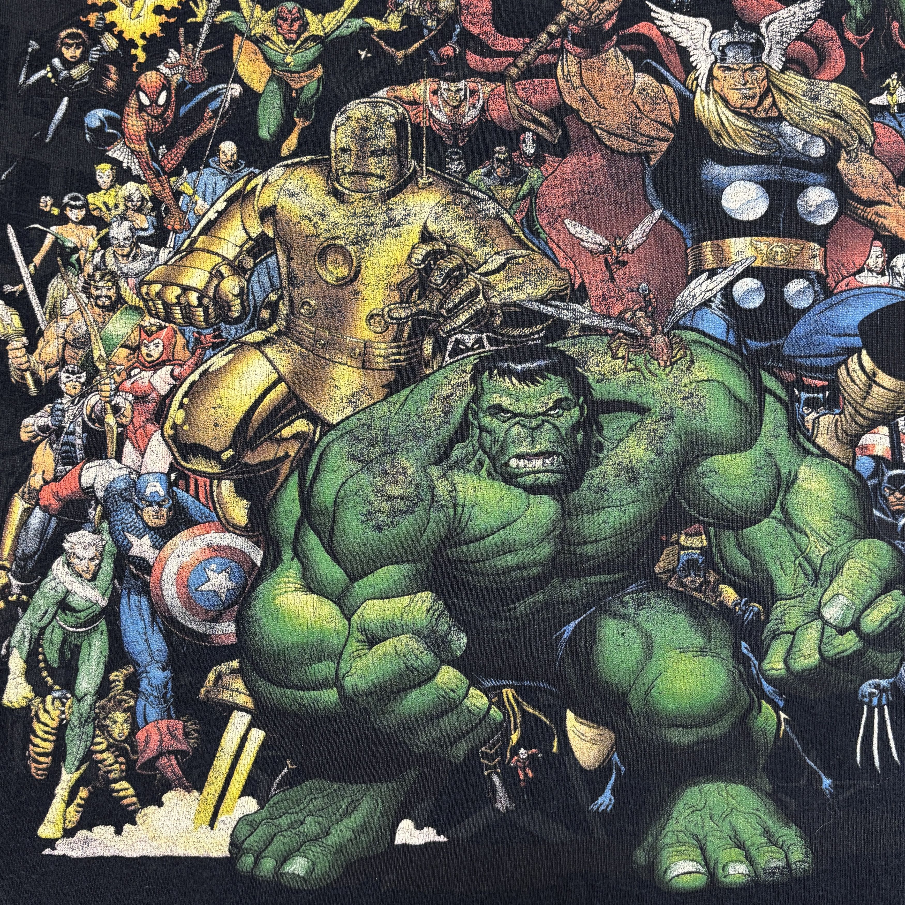 Marvel Comics Vintage Marvel Shirt Y2K Movie Promo Comics Hulk Spider Man Size US L / EU 52-54 / 3 - 4 Thumbnail