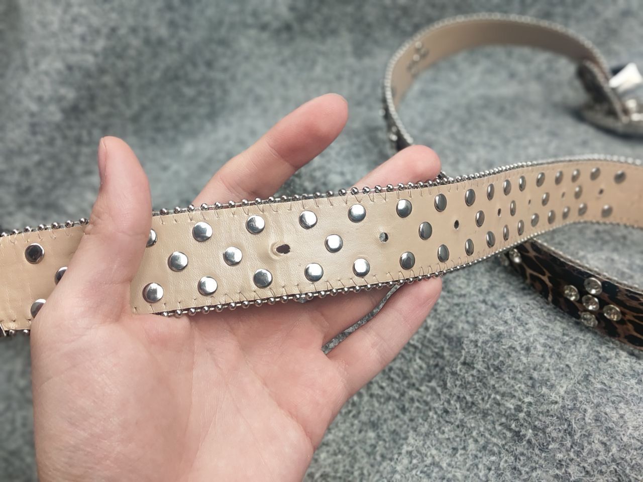 If Six Was Nine Vintage Y2K Cinturon Gengar Punk Glitter Belt hysteric LGB Size ONE SIZE - 9 Thumbnail